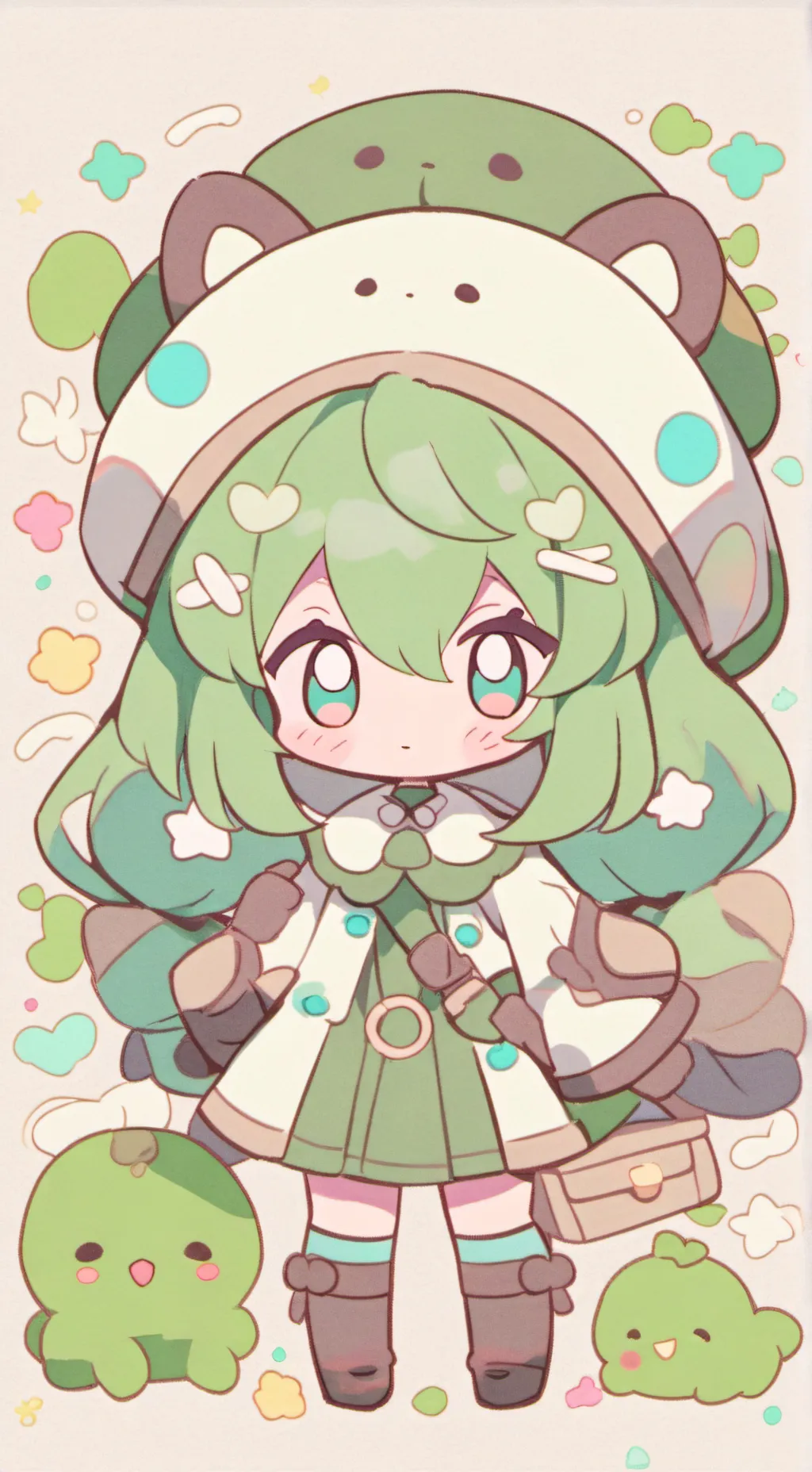 ai character: bebita neko background