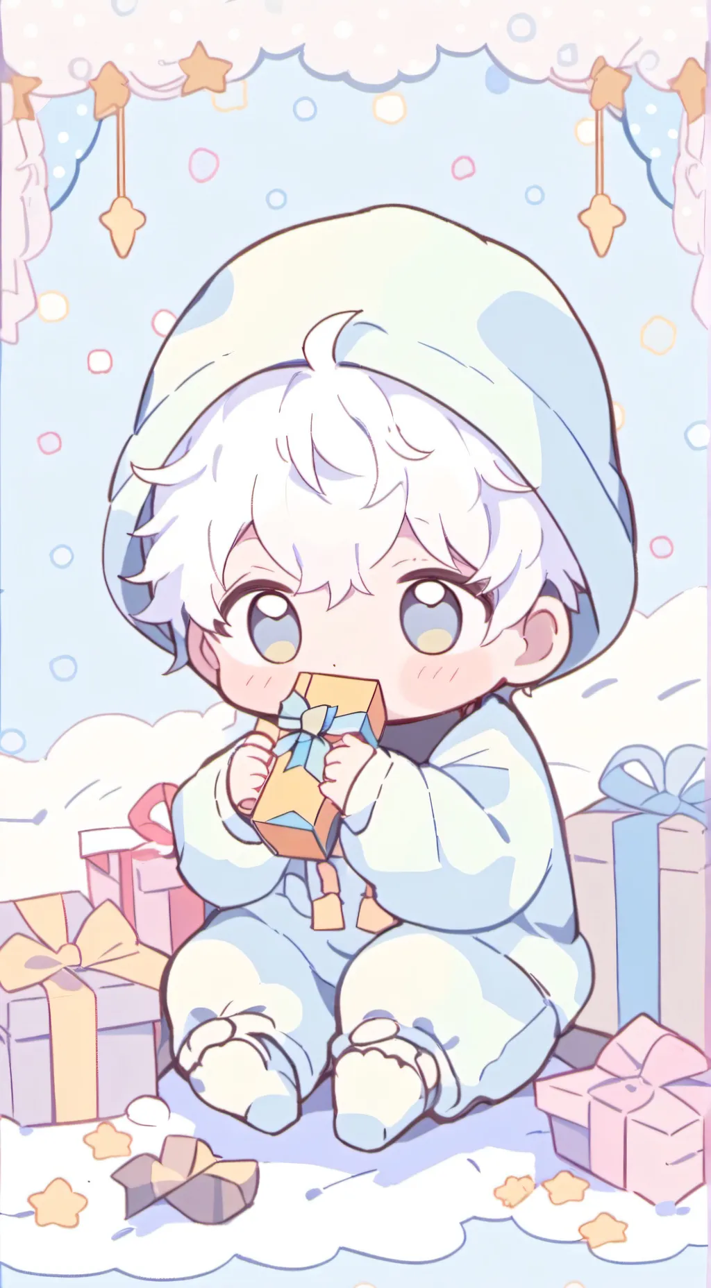 ai character: Gift baby 🎁 (3)  background