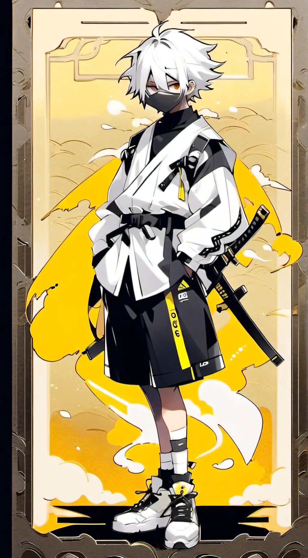 ai character: GOJO  background