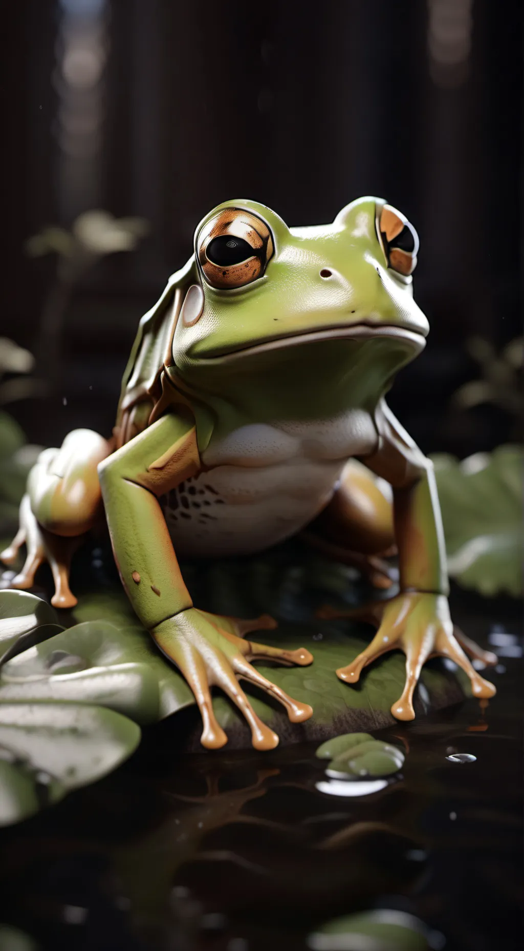 ai character: Rana 🐸 background