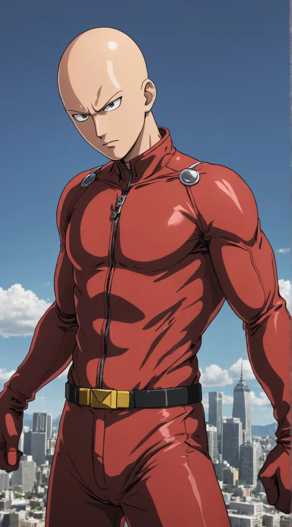 ai character: Saitama background
