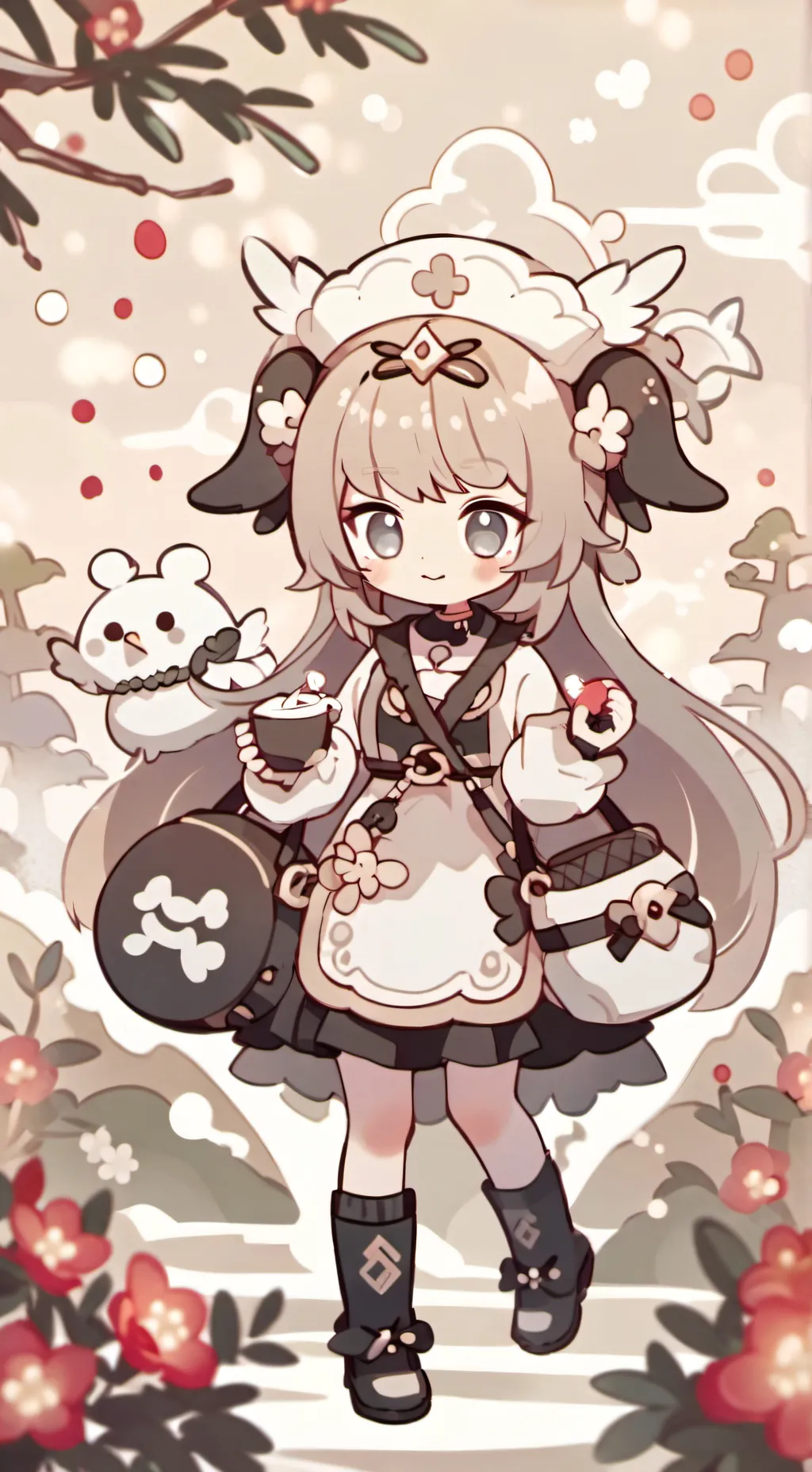 ai character: нюня background