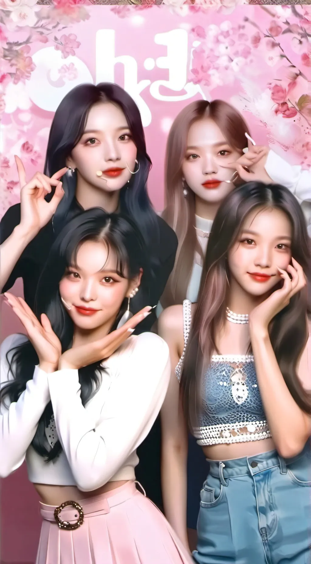 ai character: blackpink  background