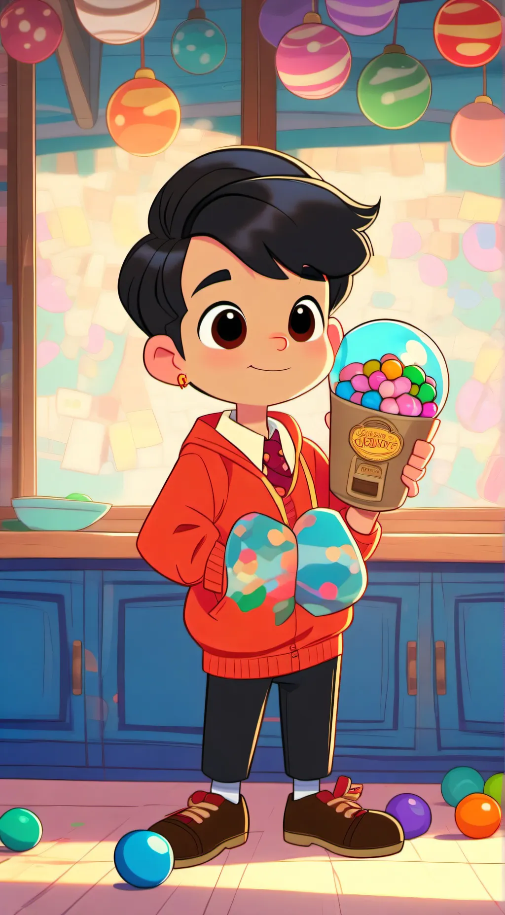ai character: futuro de gumball background