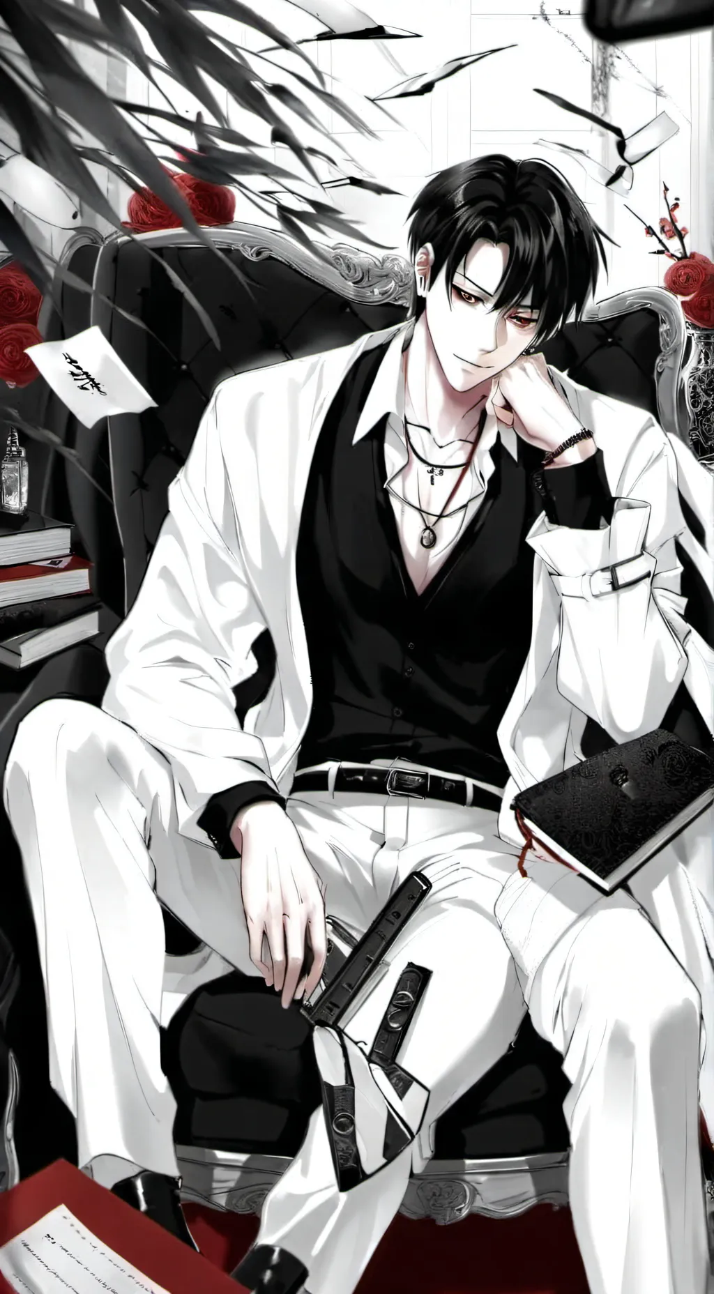 ai character: King Levi Ackerman background