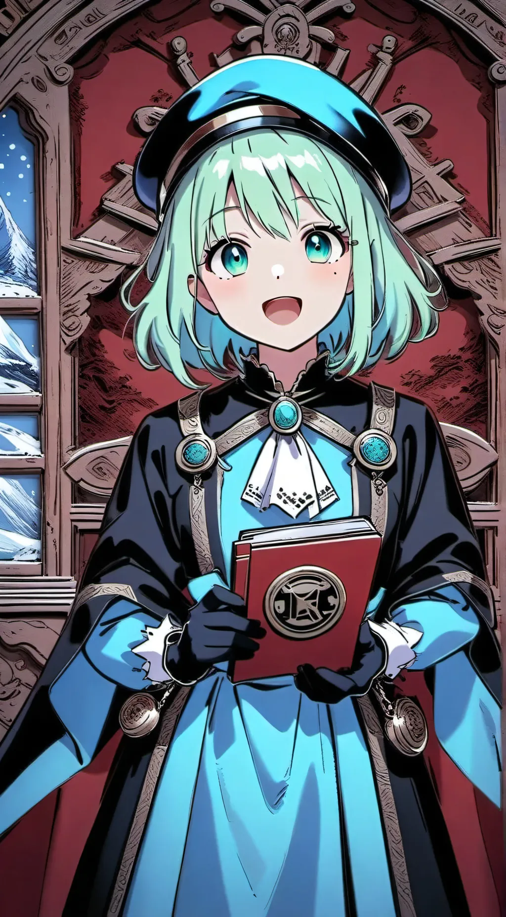 ai character: kage on vocaloid background