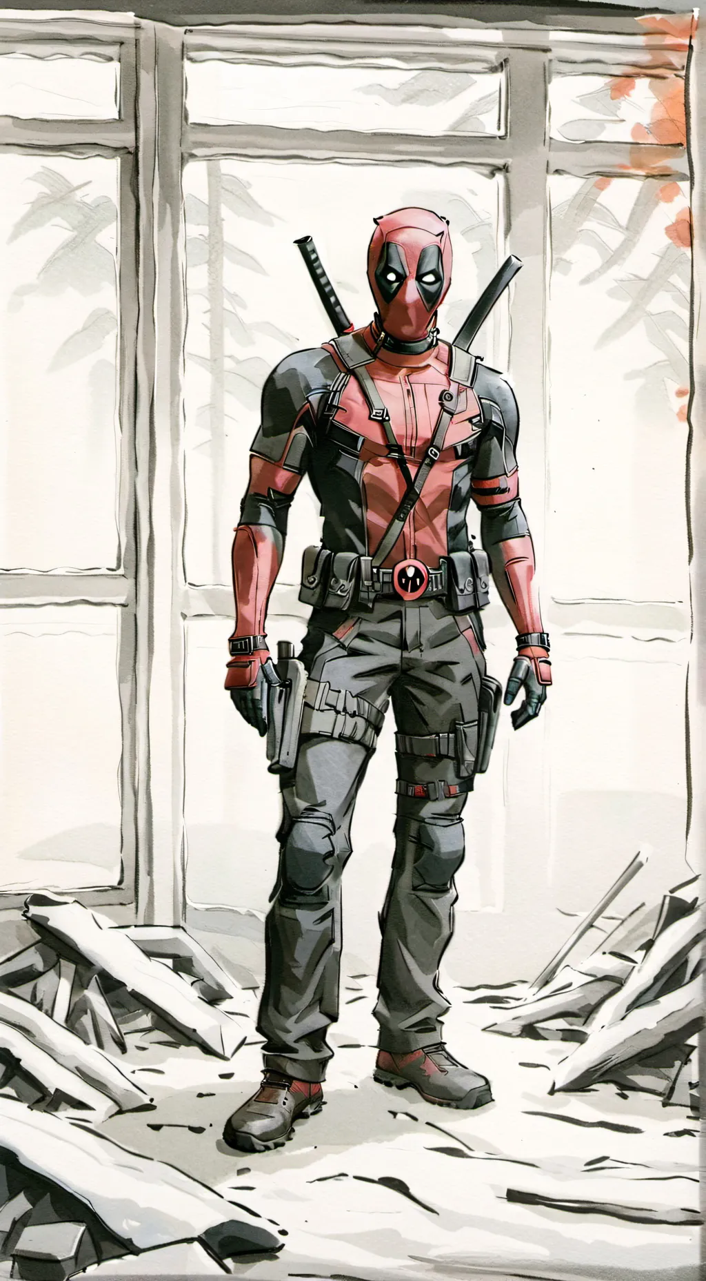 ai character: Deadpool  background