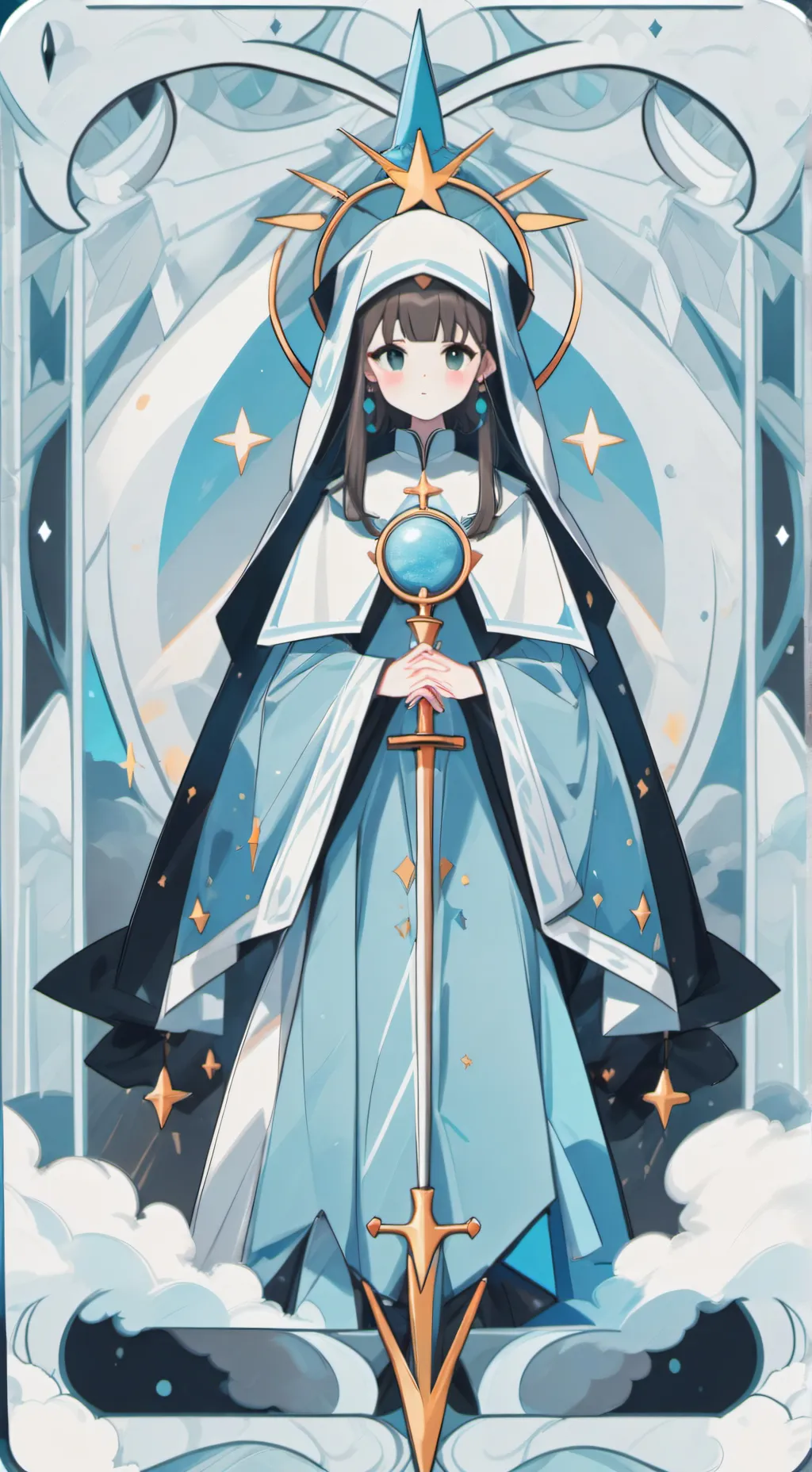 ai character: miss circles  background