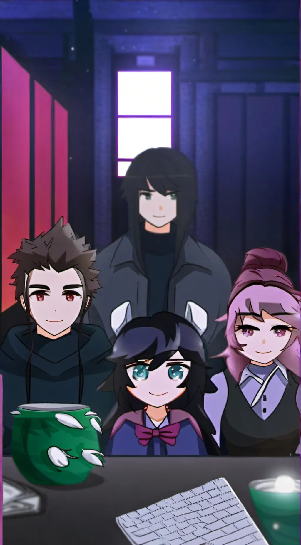 ai character: Friend group background
