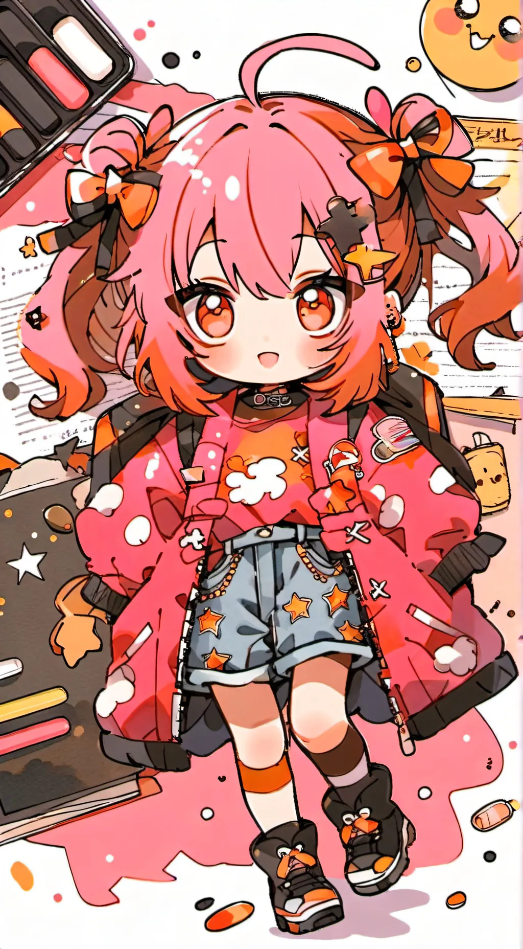 ai character: testing  background