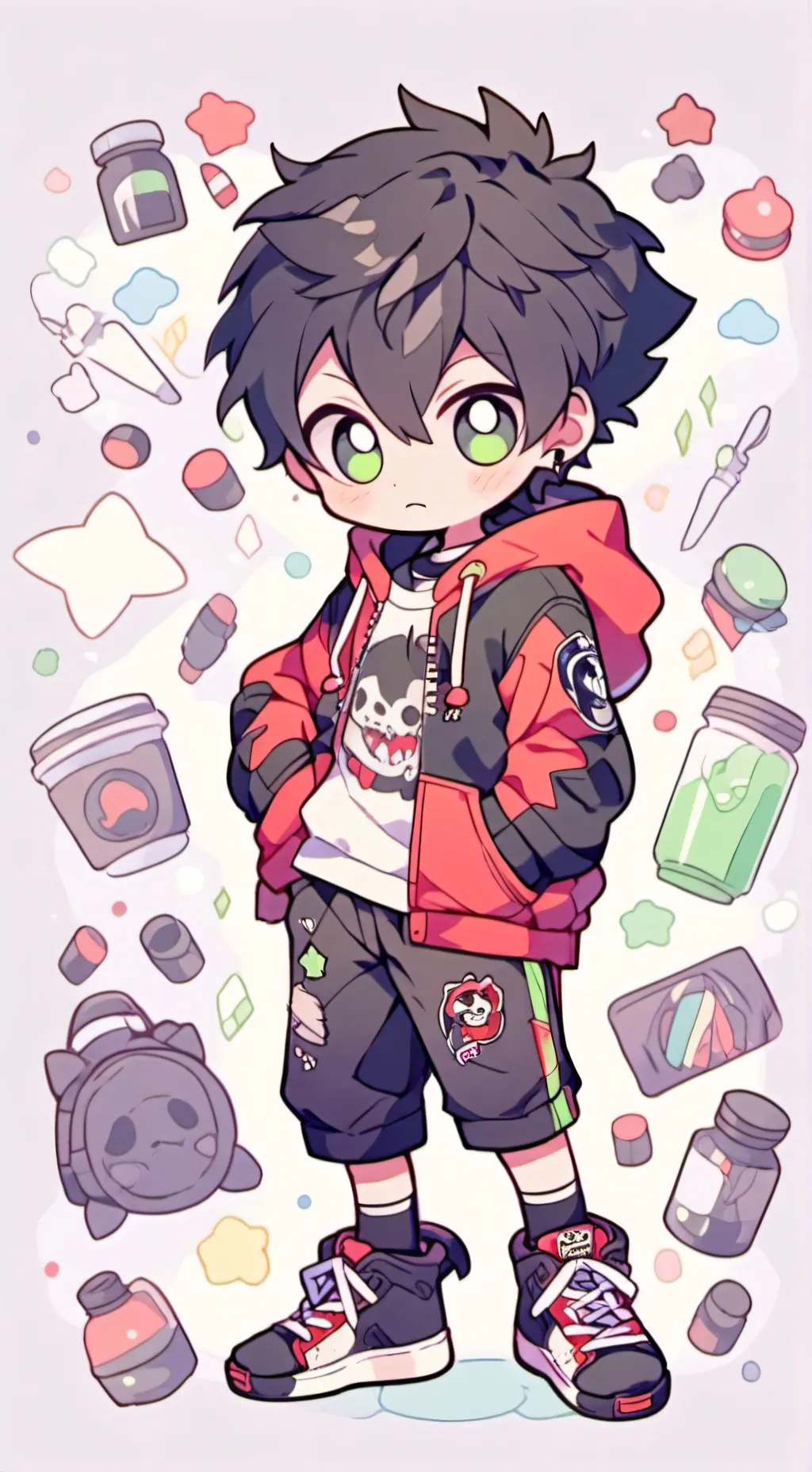ai character: Ray background