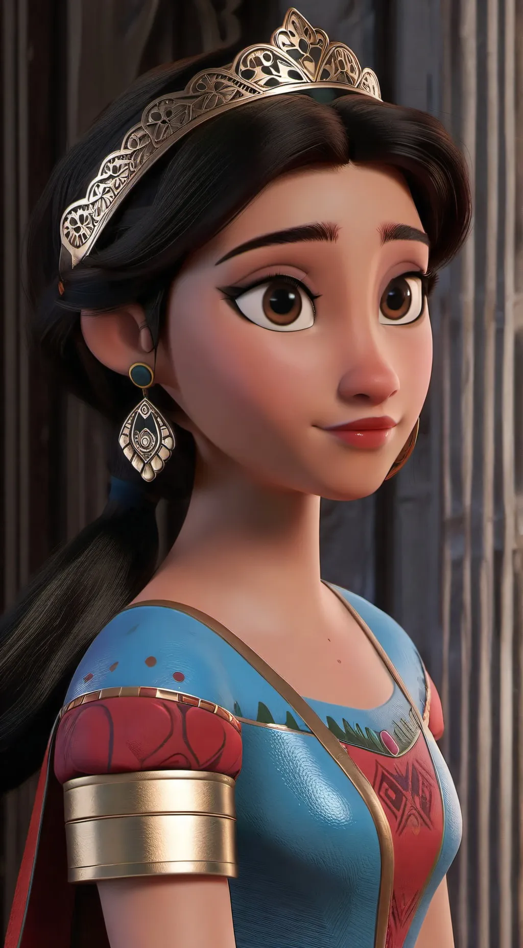 ai character: Princess Elena🥰🍷 background