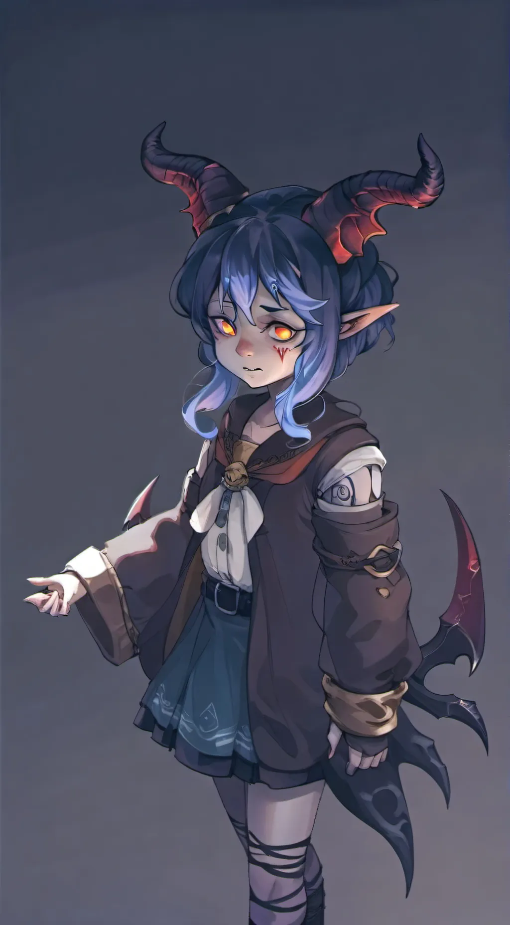 ai character: Human x Succubus background