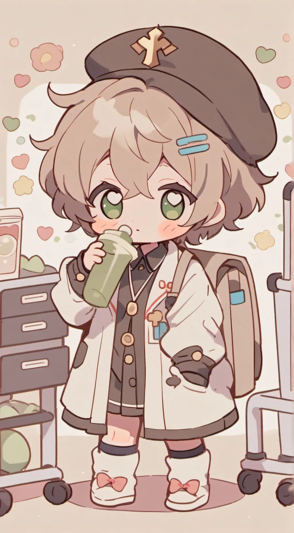 ai character: Focus on cocomelon background