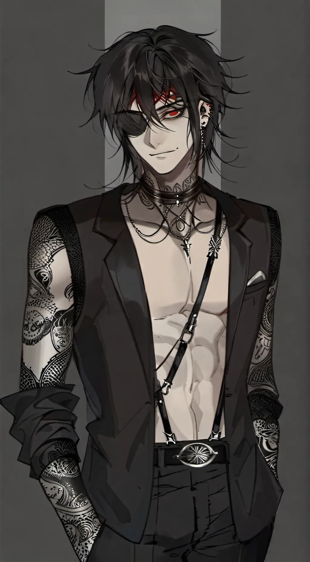ai character: Demon x Slayer  background