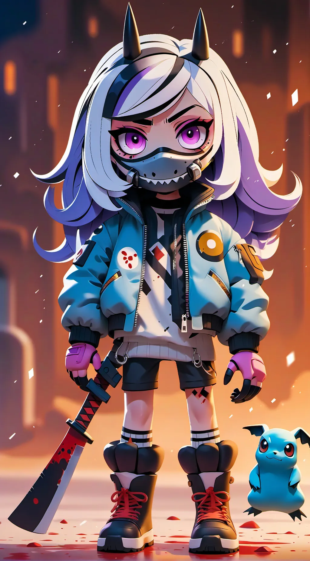 ai character: Luna background
