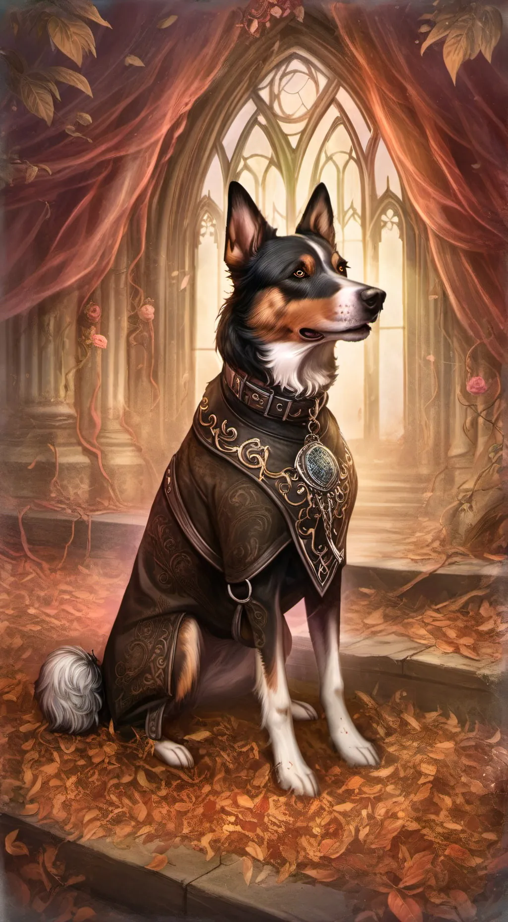 ai character: un perro :( background
