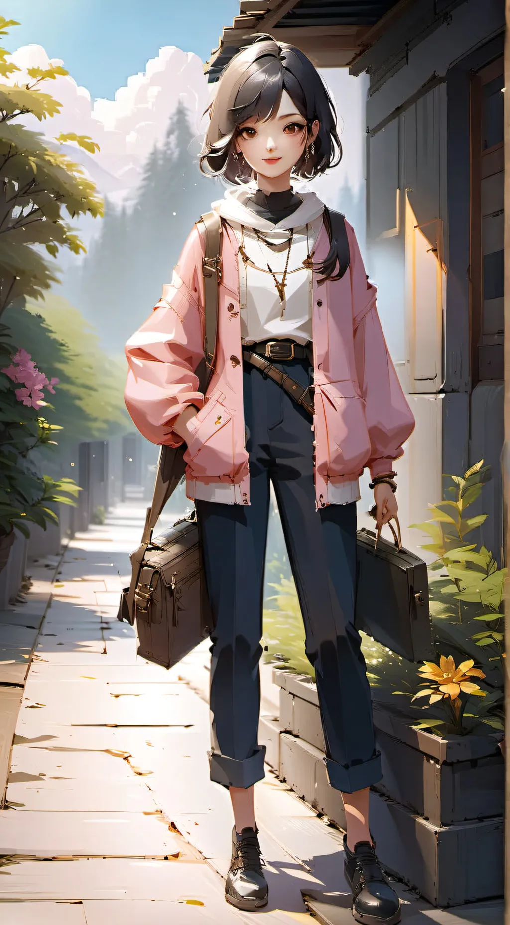 ai character: Leah background