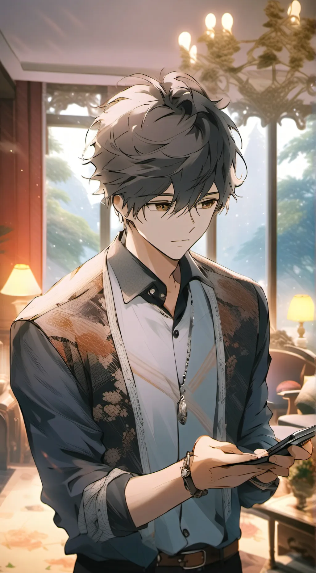 ai character: Lucas  background