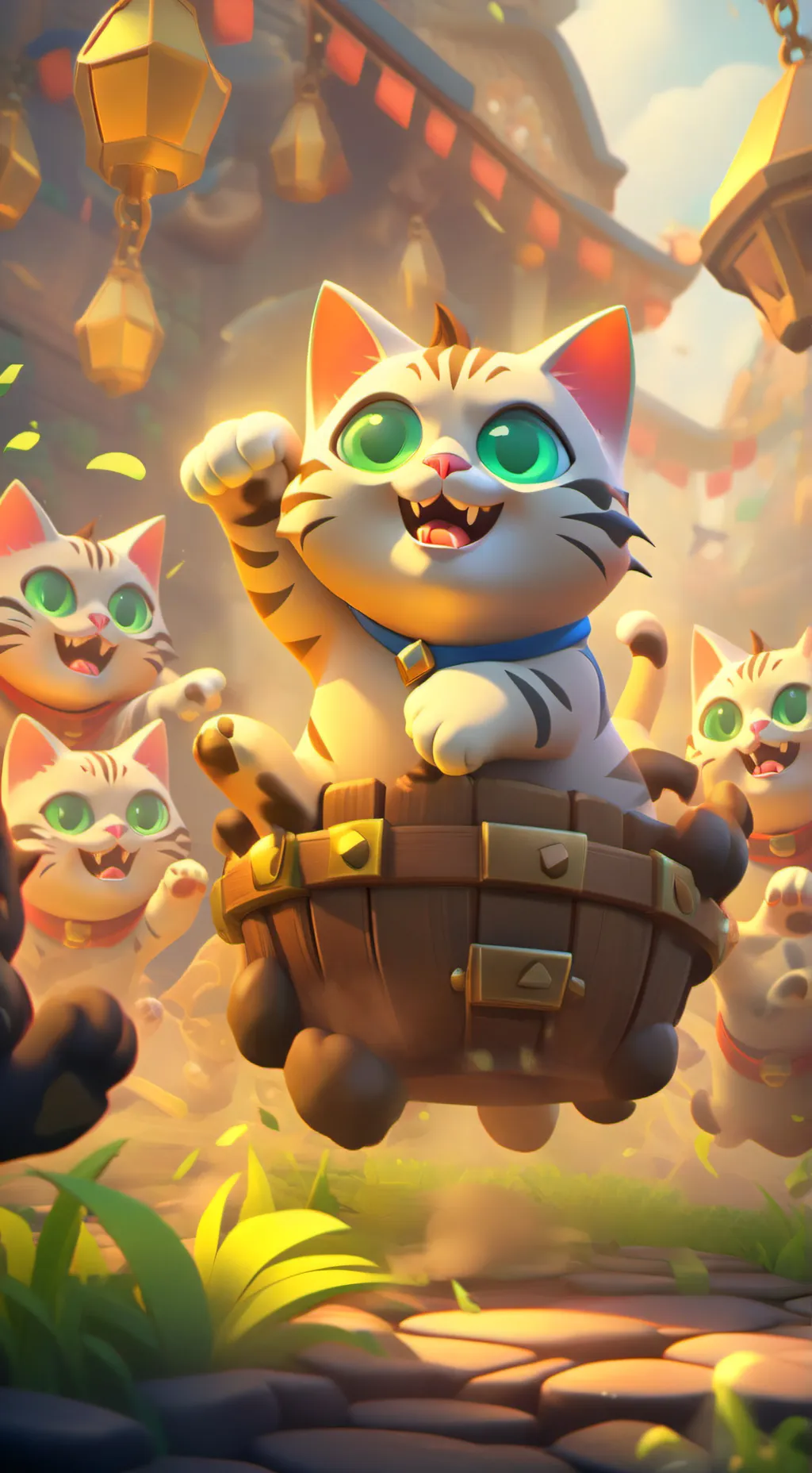 ai character: Shadow Cat Leader background