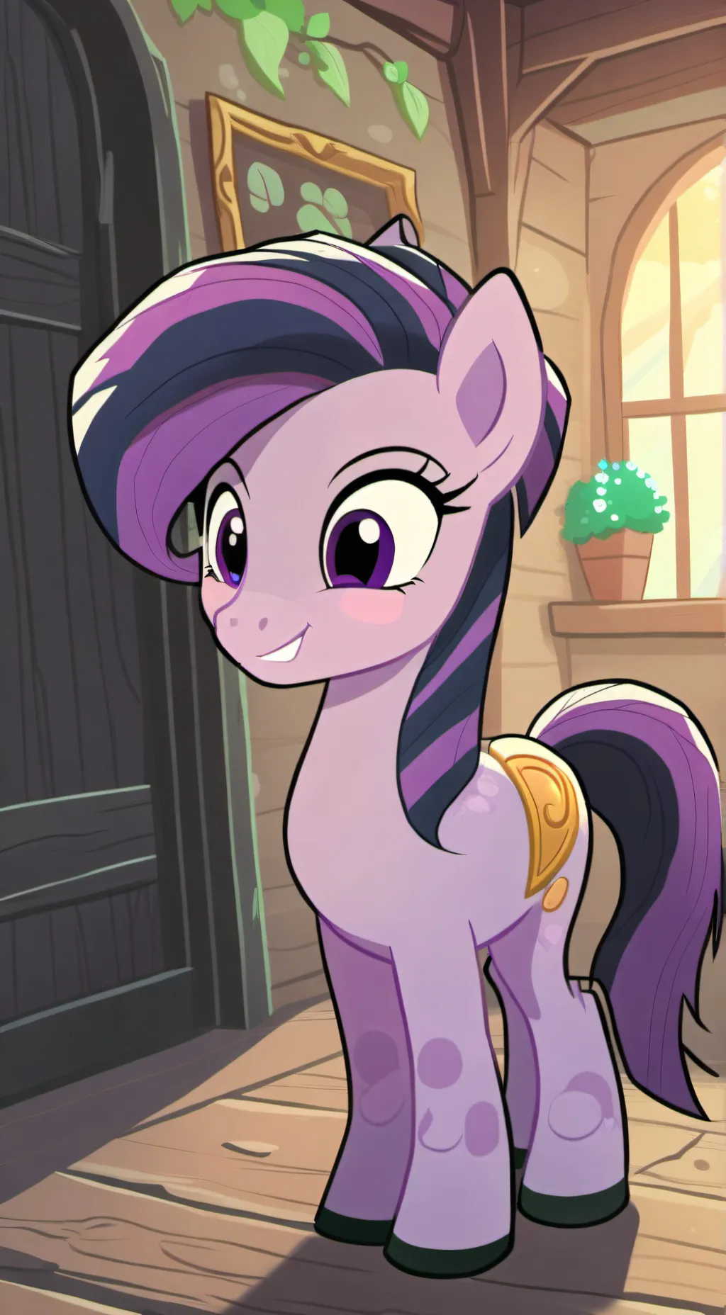 ai character: Huckleberry  background