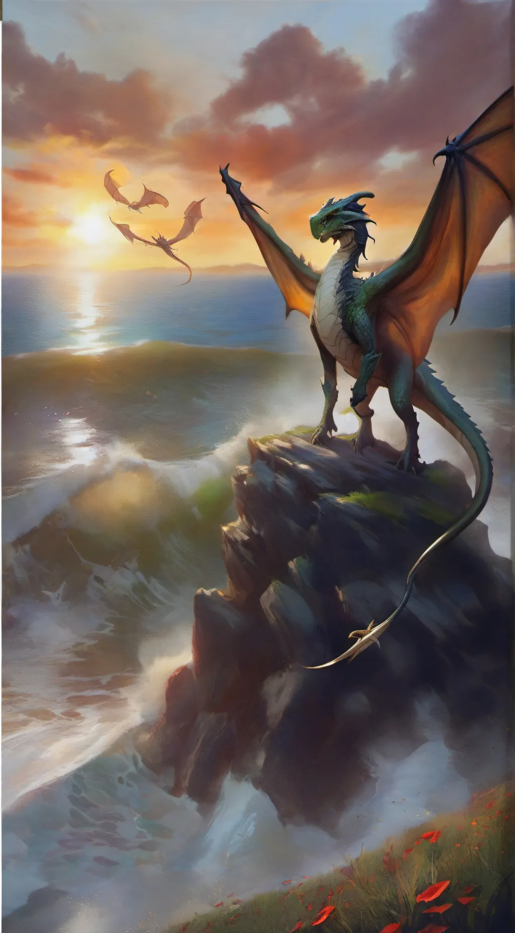 ai character: Mha x HTTYD background