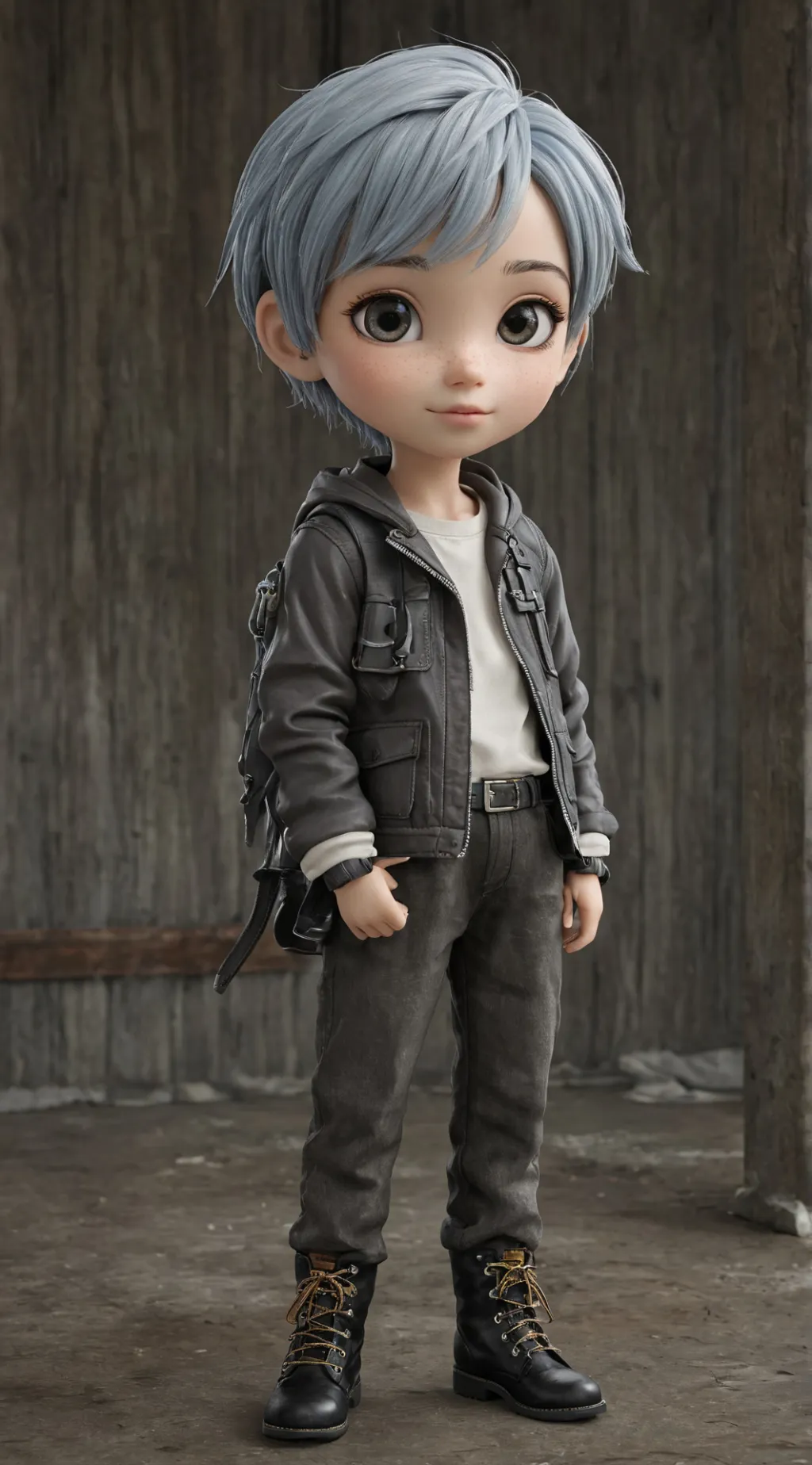 ai character: bébé  background