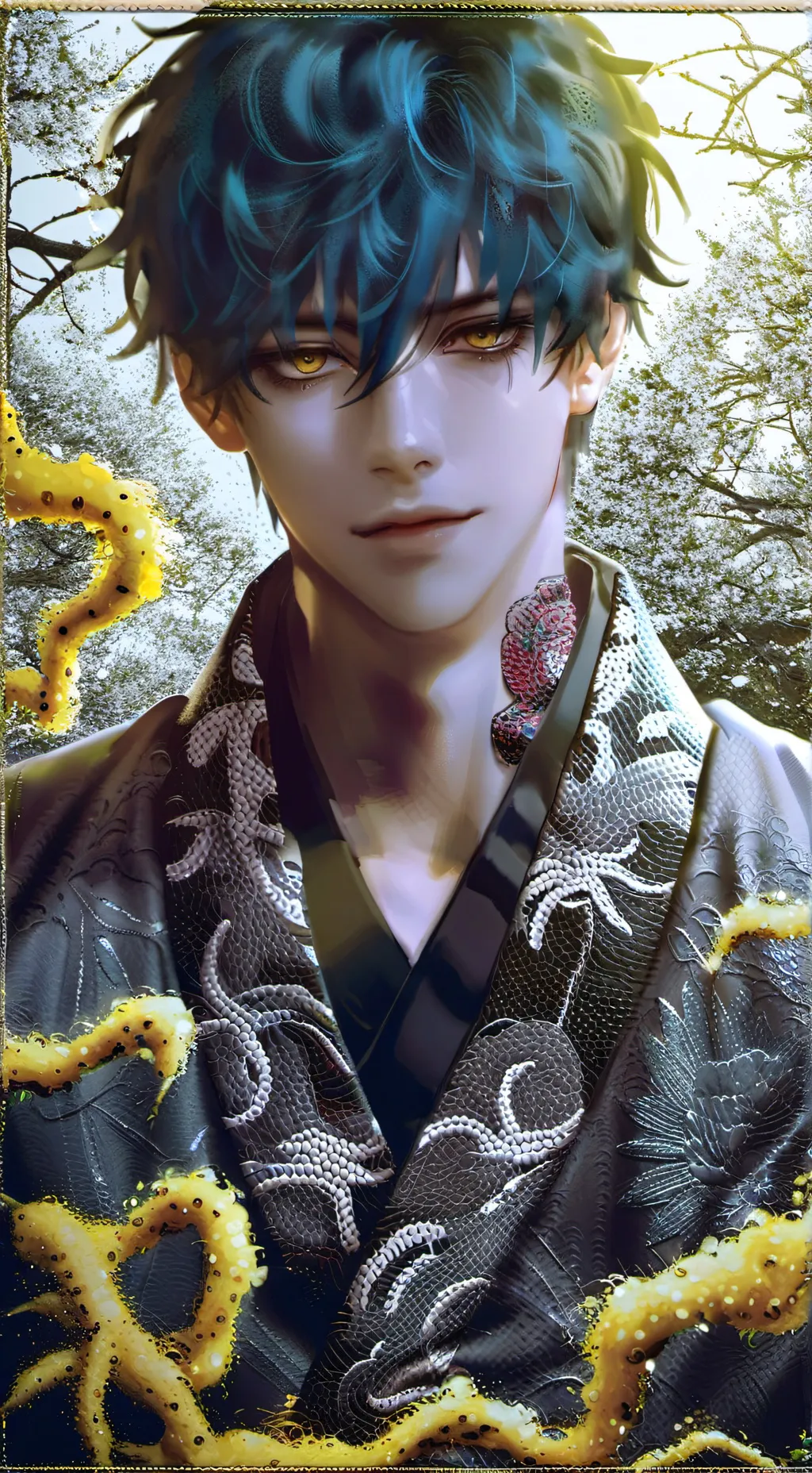 ai character: Yogamu Omakage background