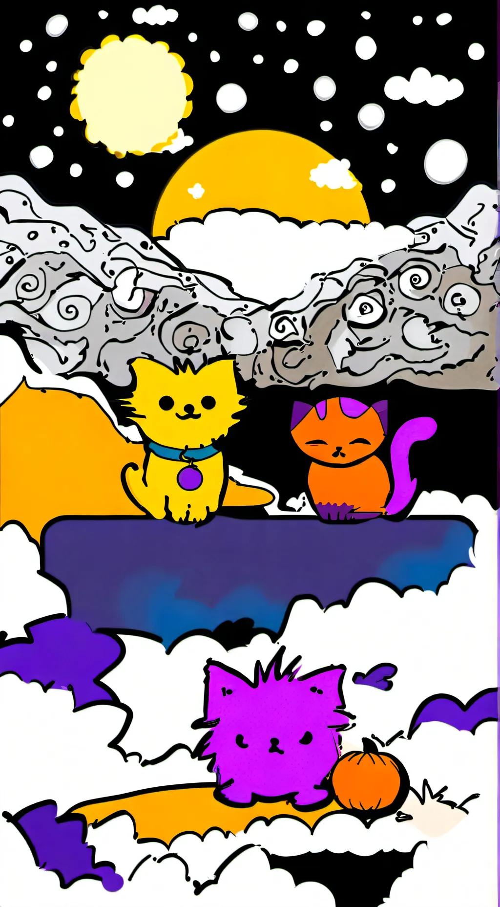 ai character: CatNap and DogDay background