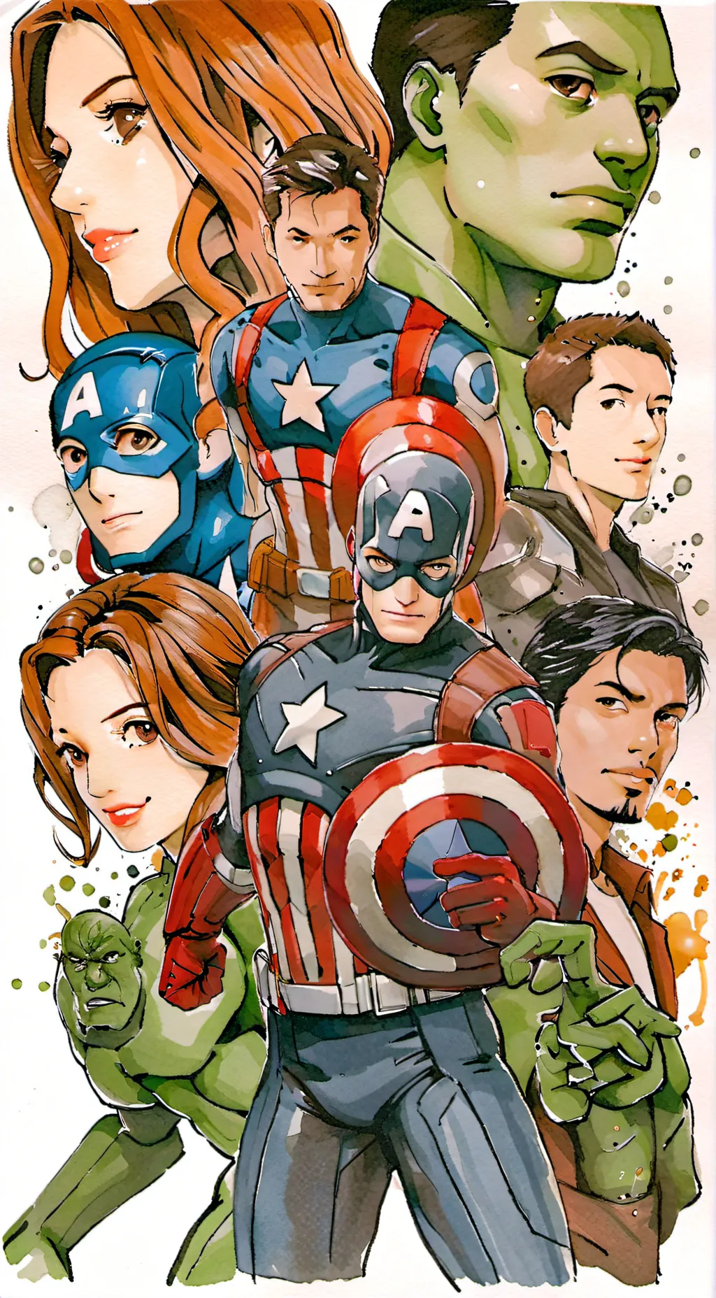 ai character: Avengers Pickme 🙄 background