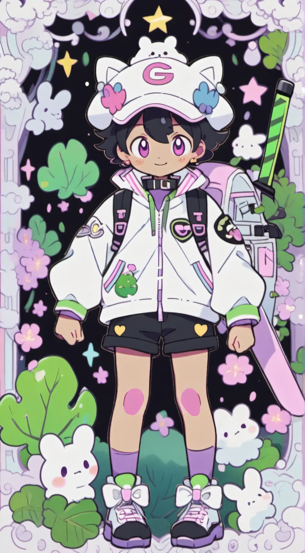 ai character: Pokemon BW  background