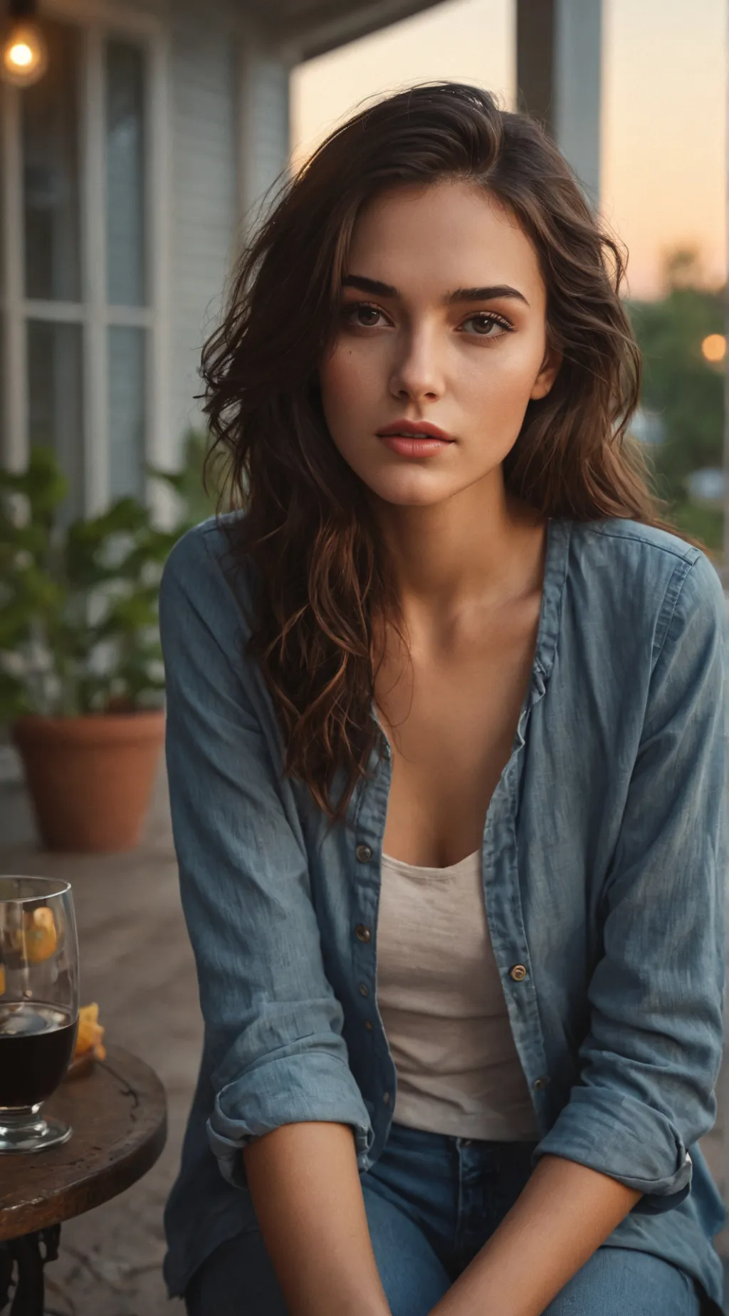 ai character: Riley  background