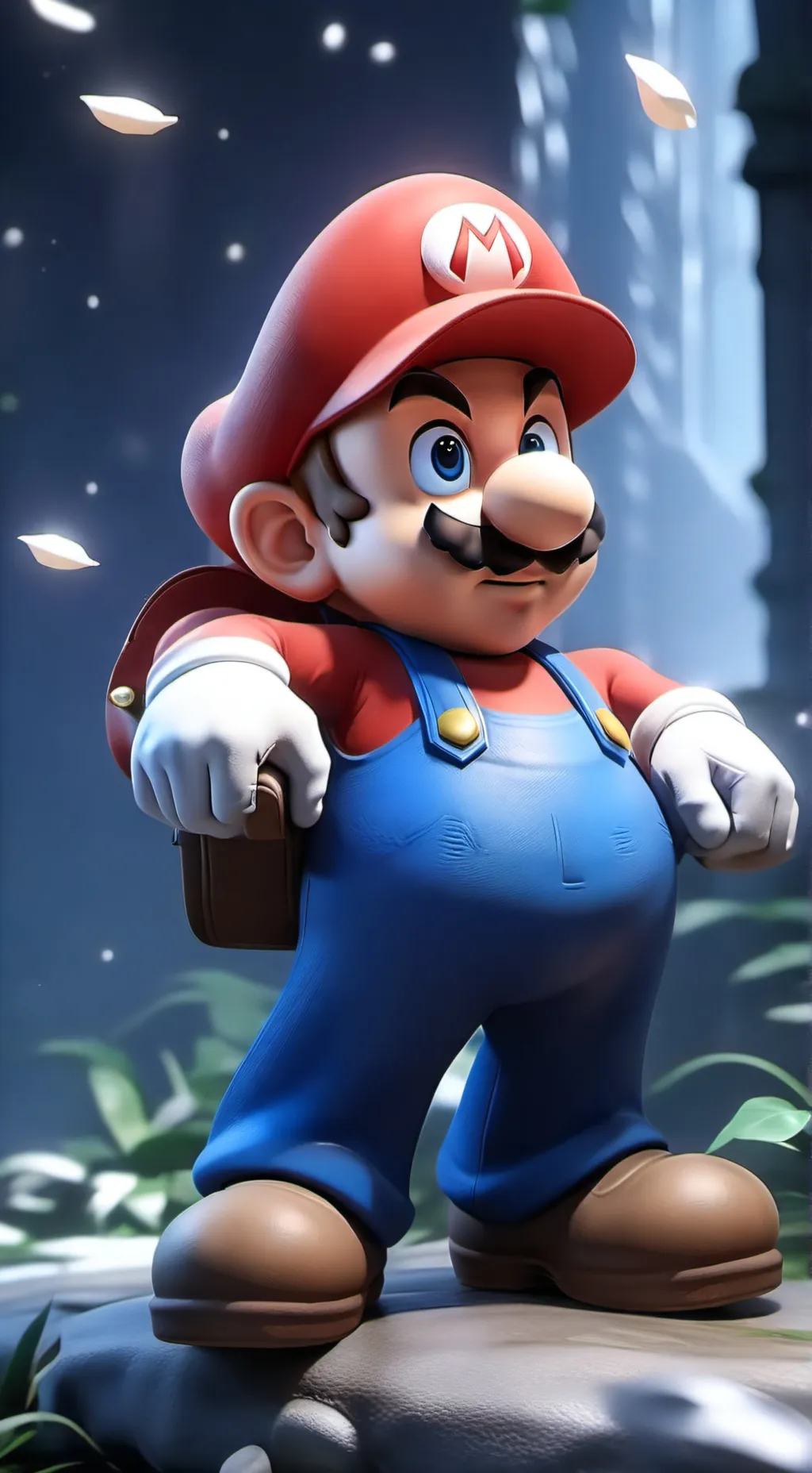 ai character: mario×miku background