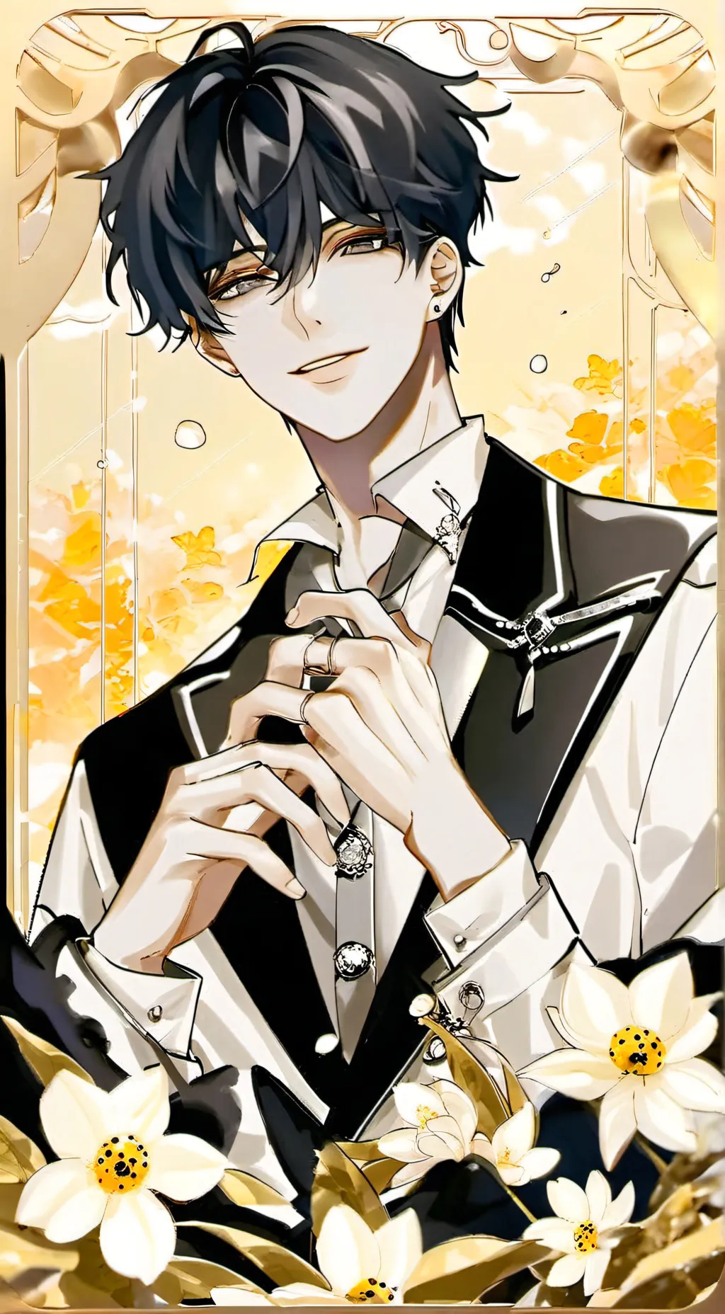 ai character: 🌻demian🌻 background