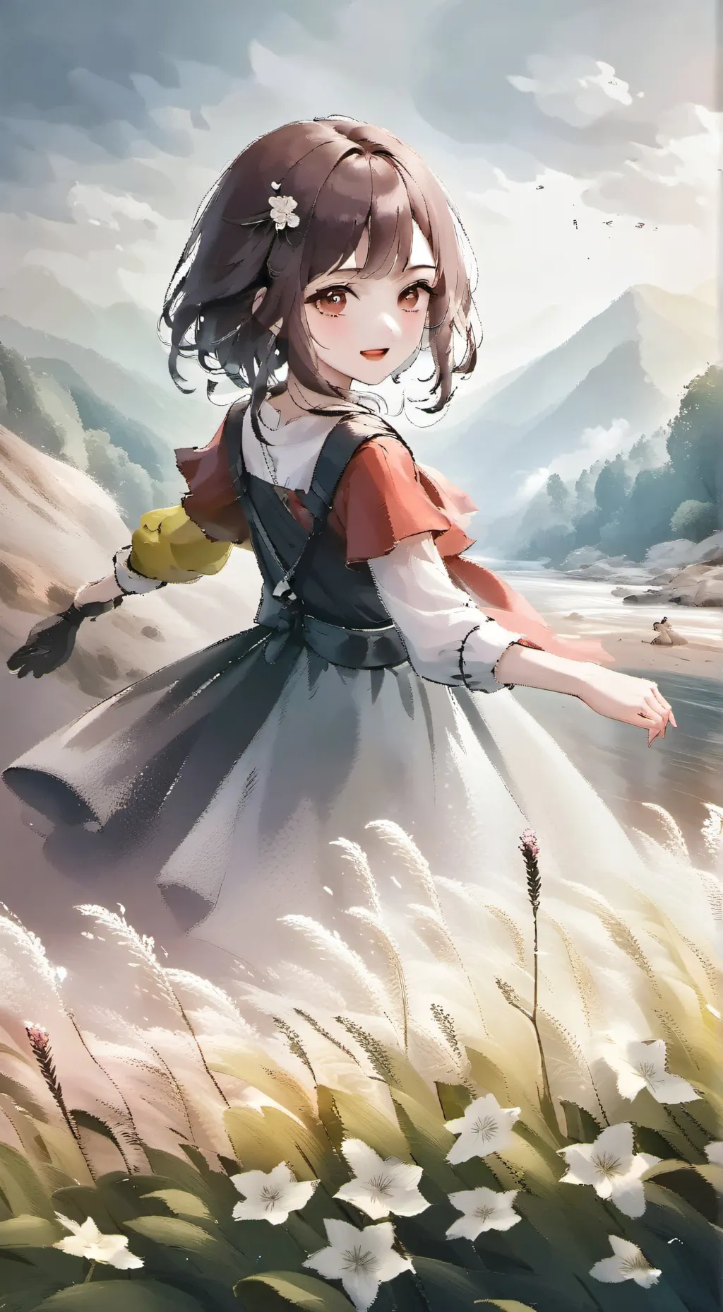 ai character: Dandys world background