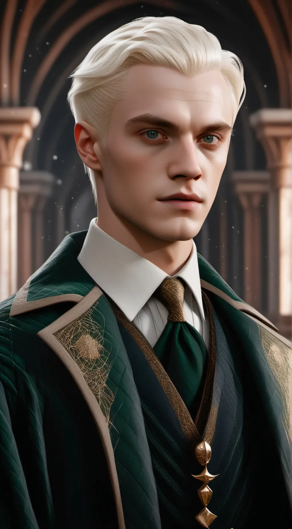 ai character: Draco Malfoy  background