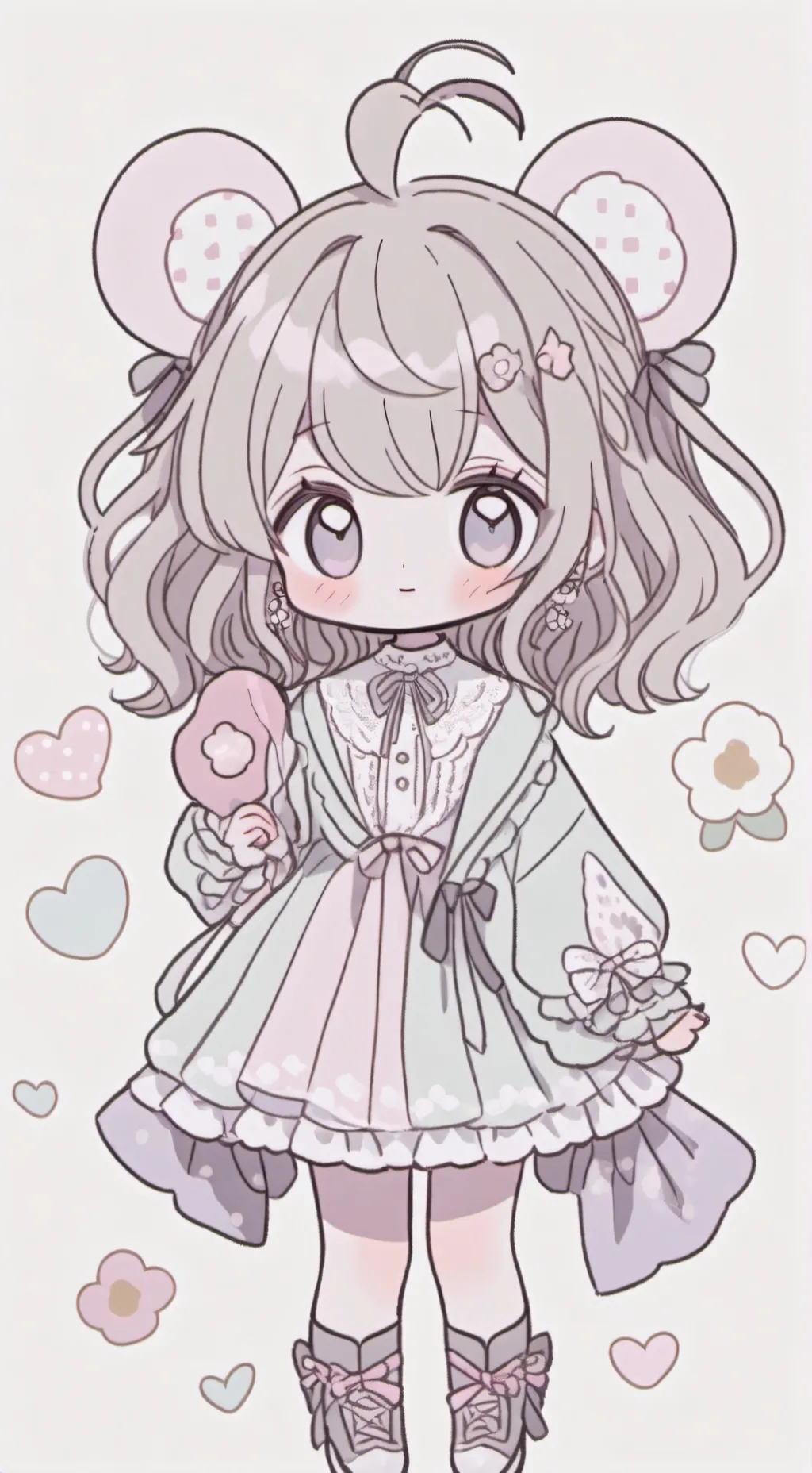 ai character: Hermana menor mala background