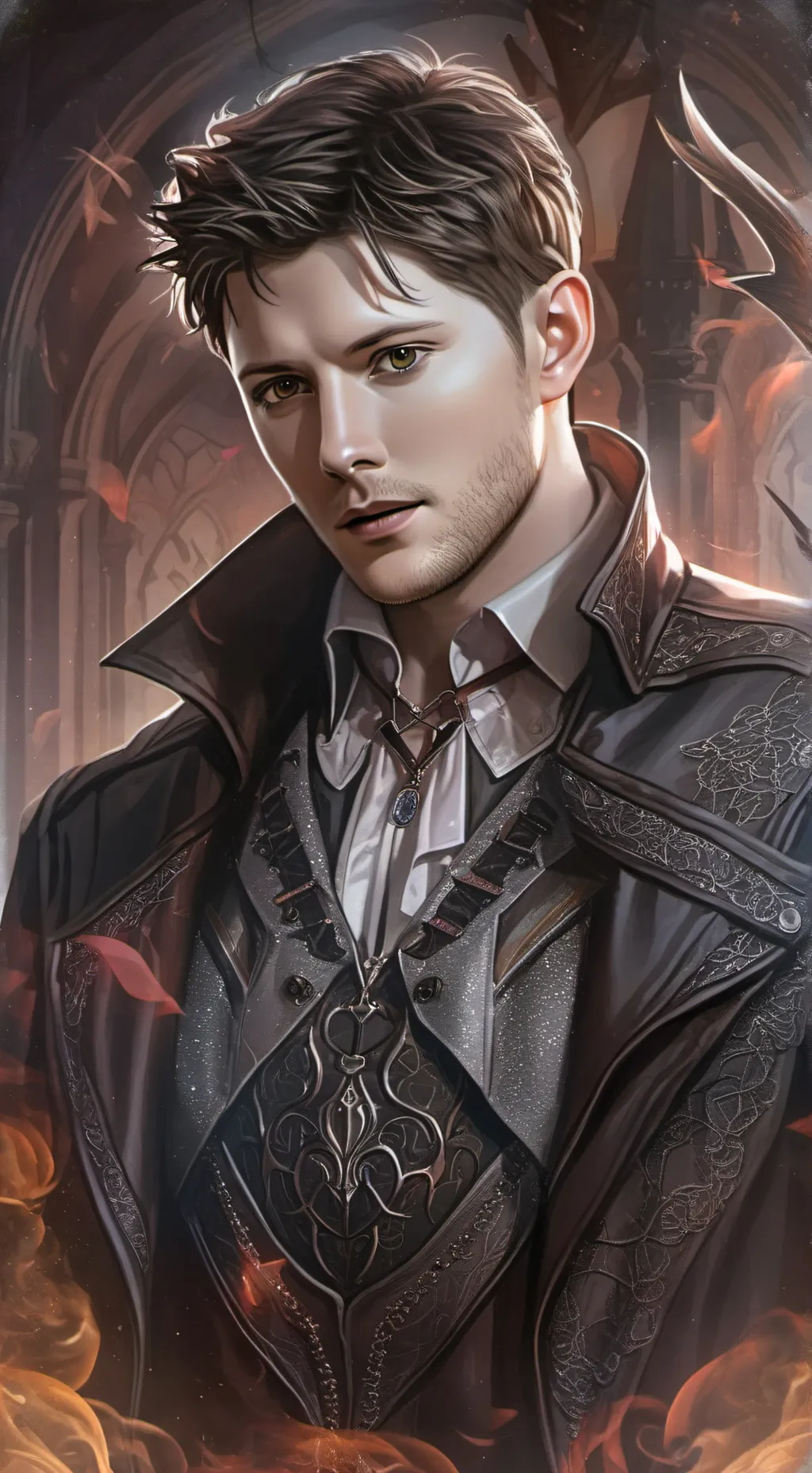 ai character: Jensen Ackles  background