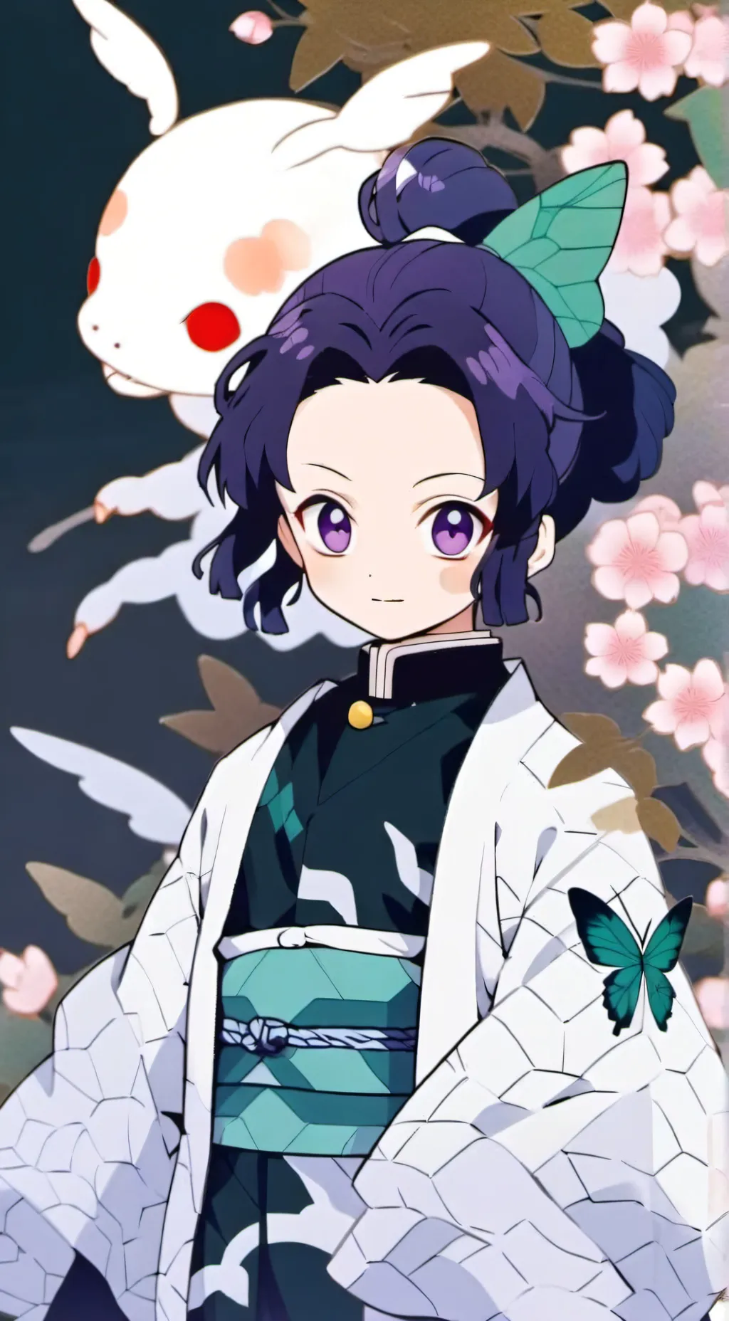 ai character: Shinobu kocho  background