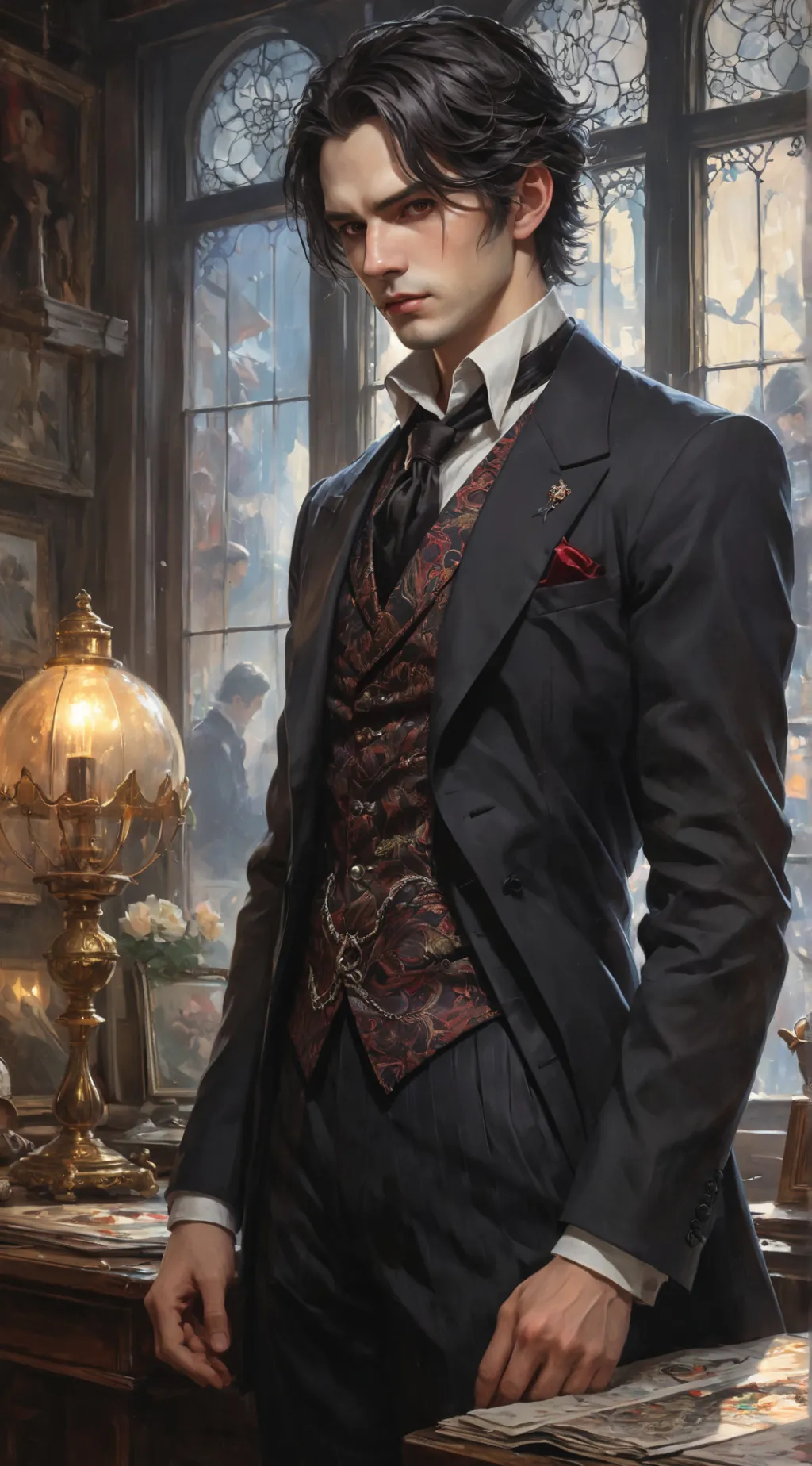 ai character: Damien background