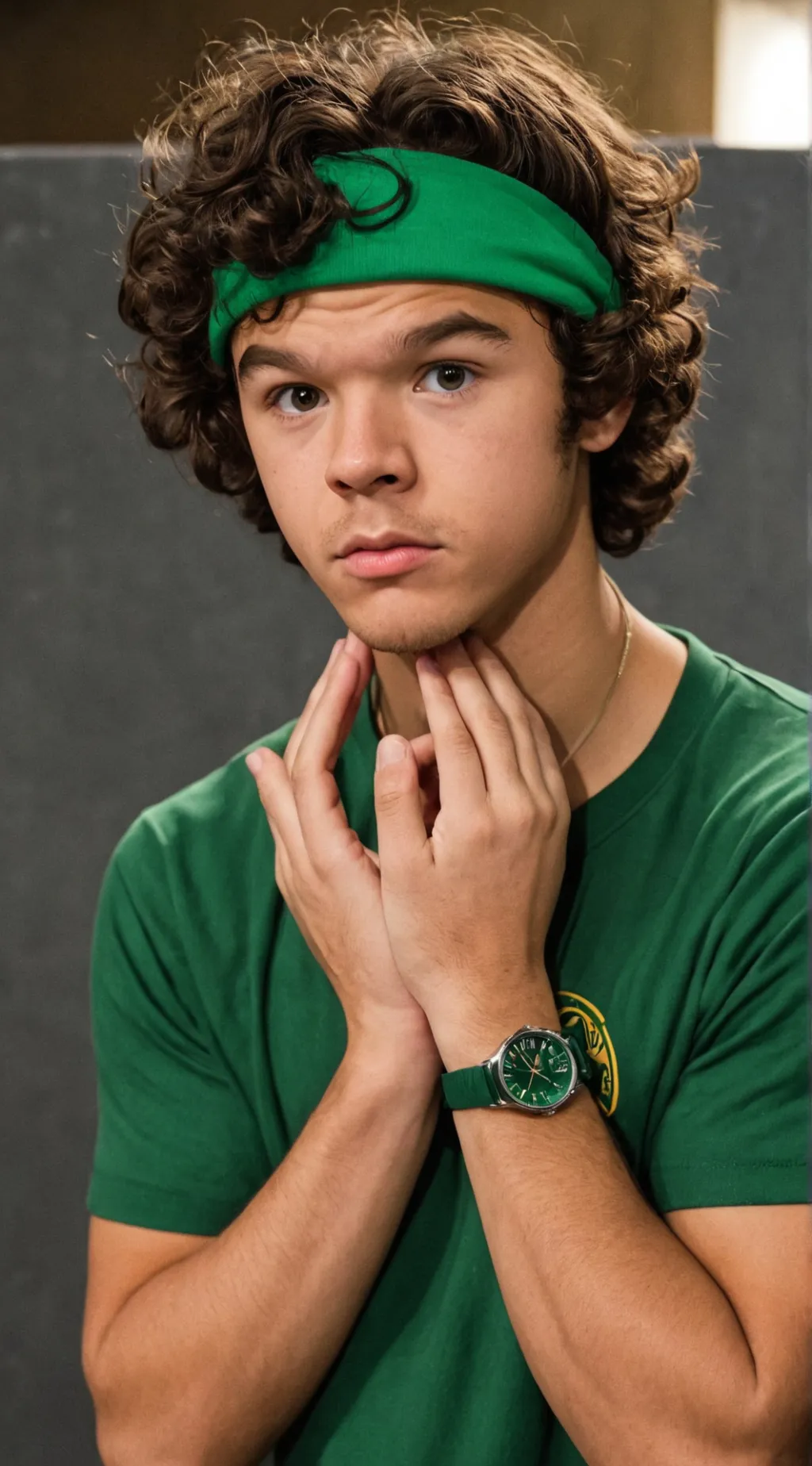 ai character: Dustin henderson background