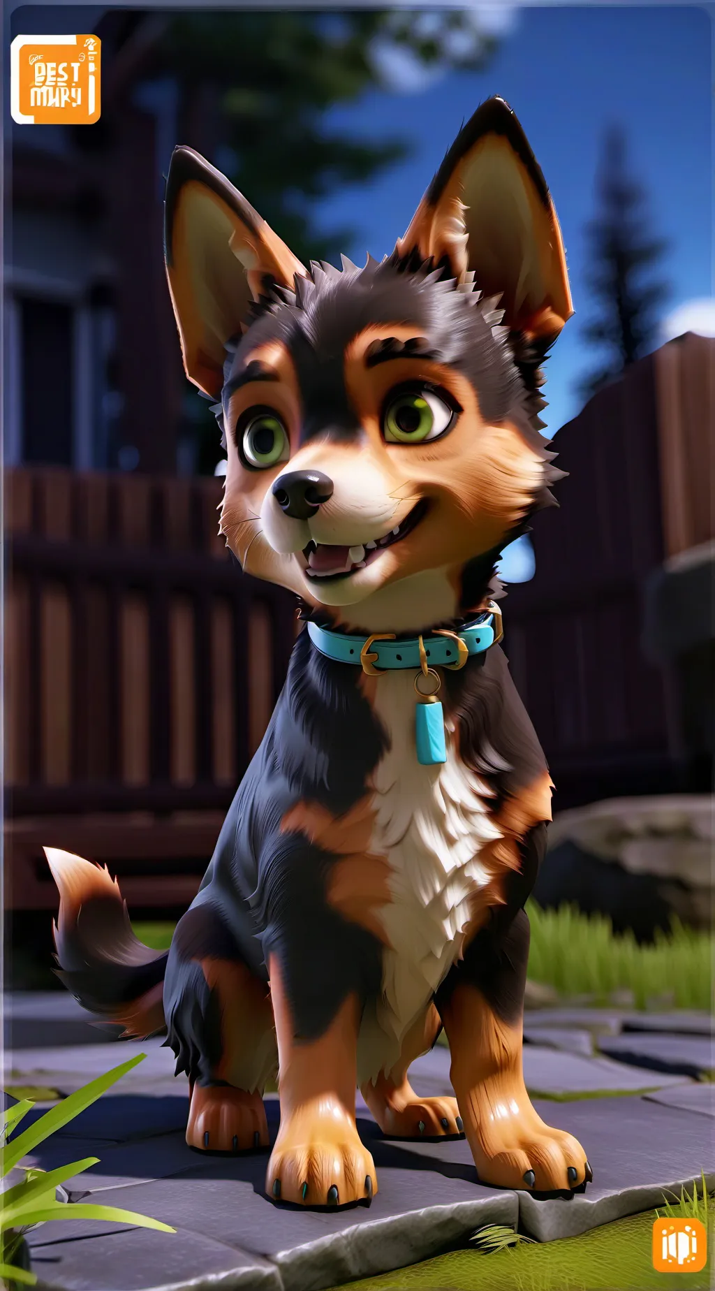 ai character: Benji 🐶  background