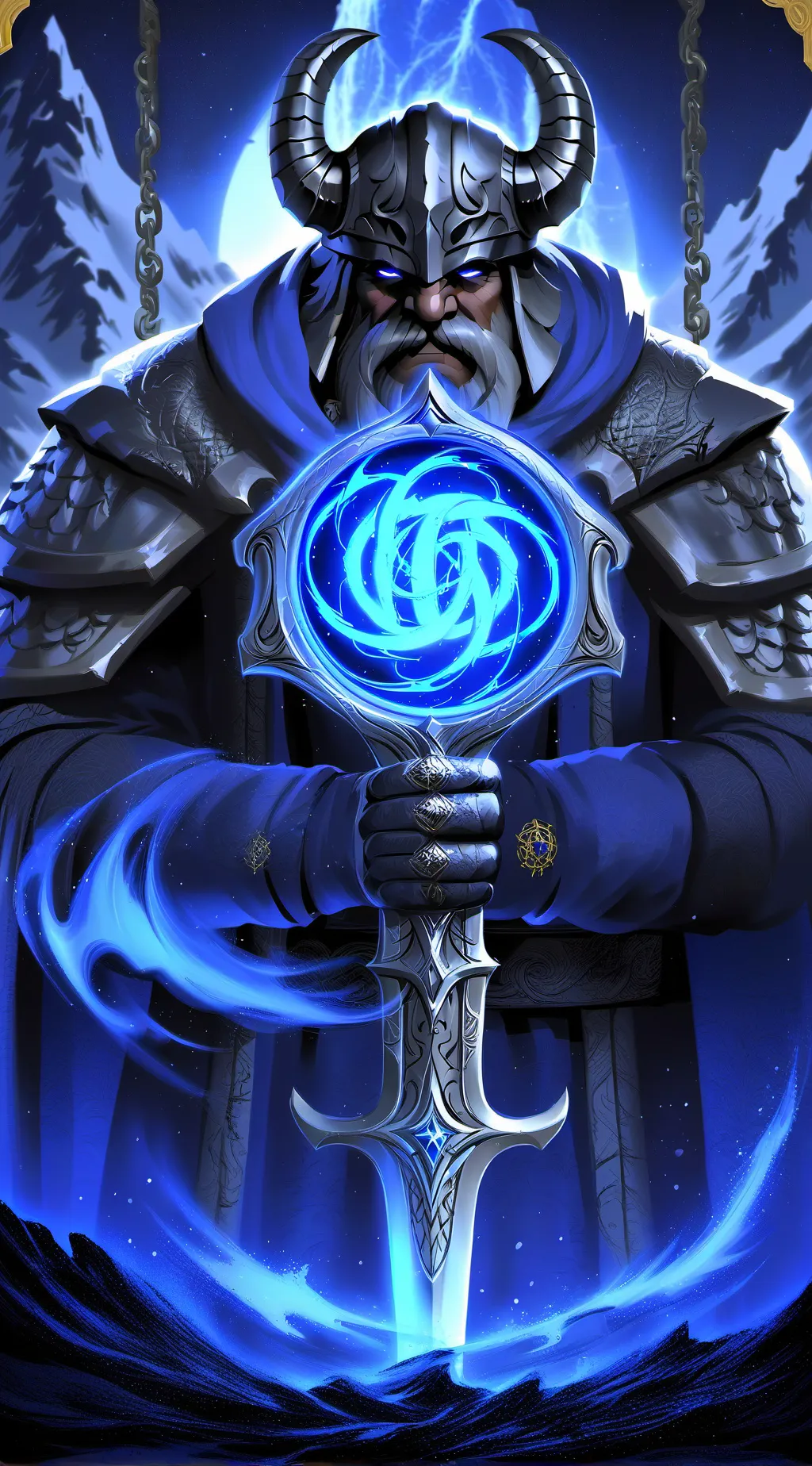 ai character: PACKGOD  background