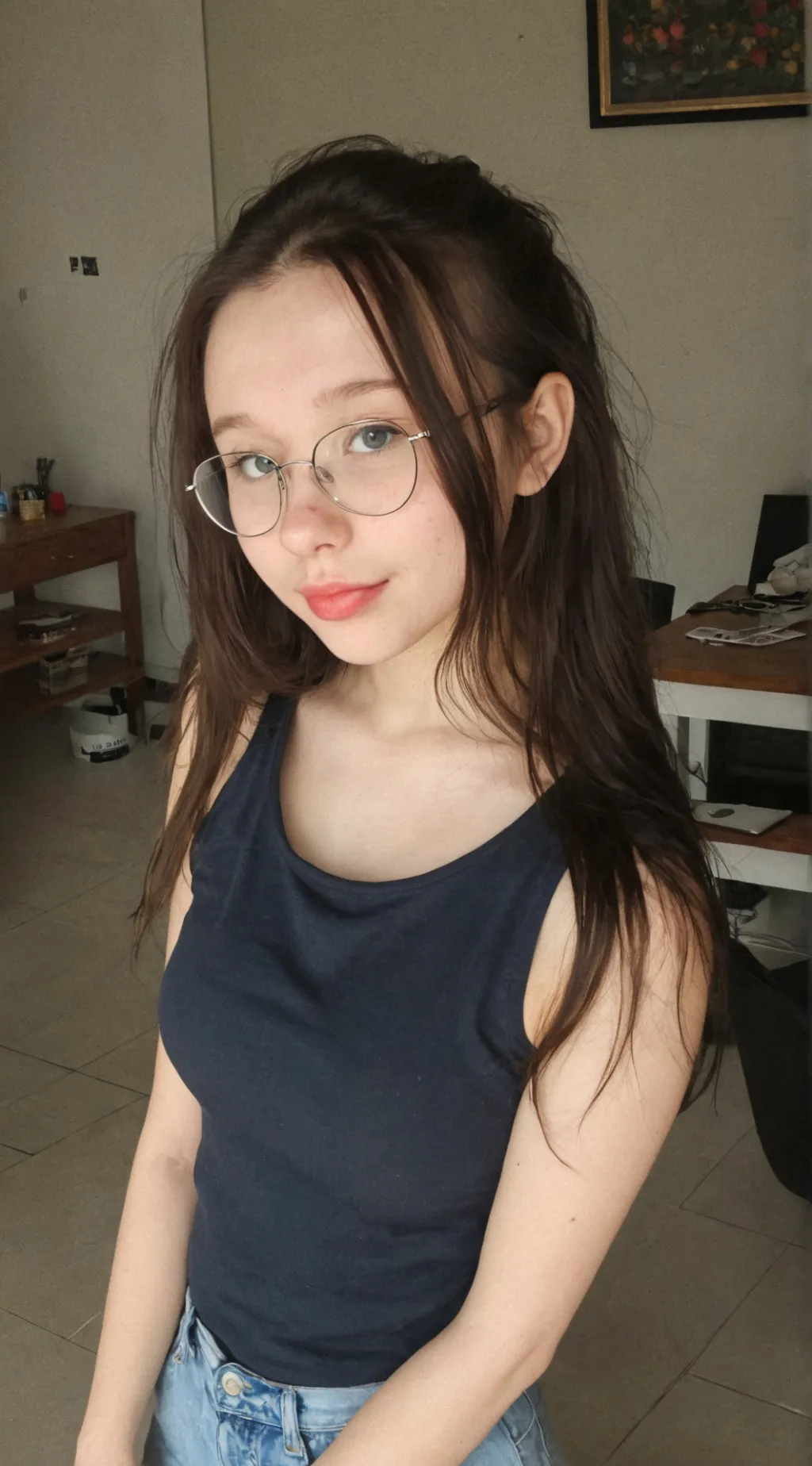 ai character: Sandy background