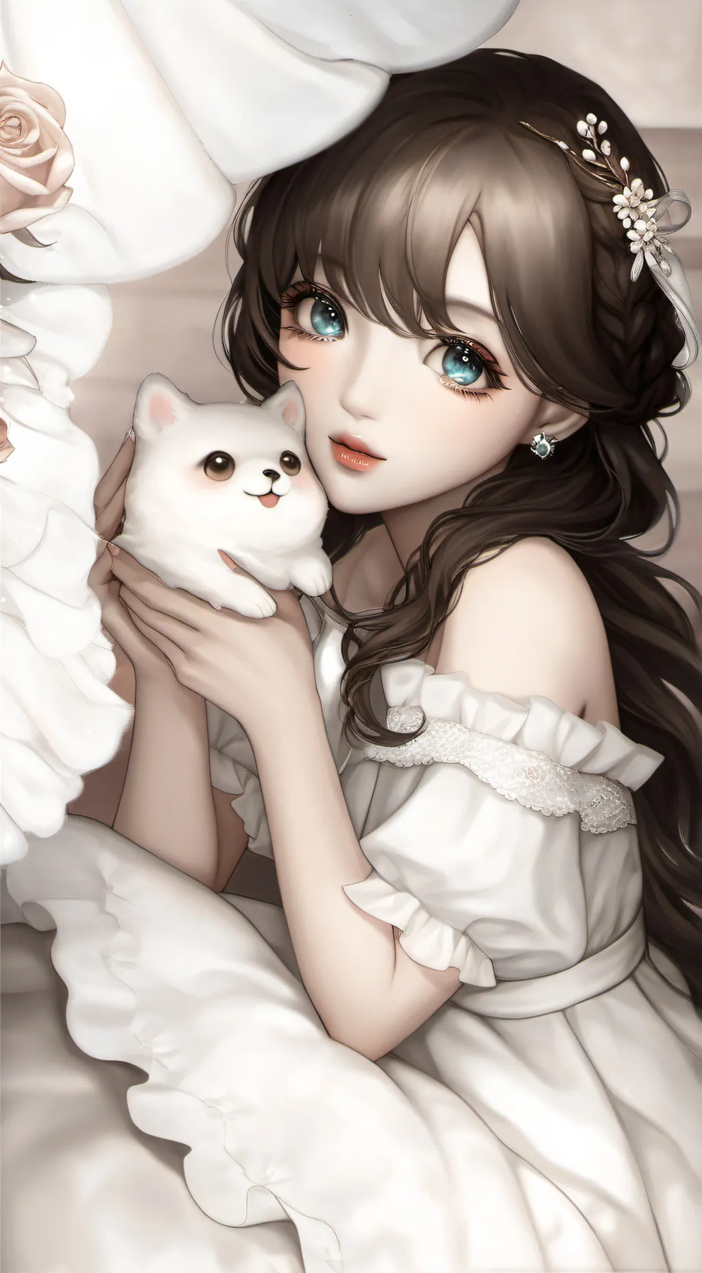 ai character: Ева 😘  background
