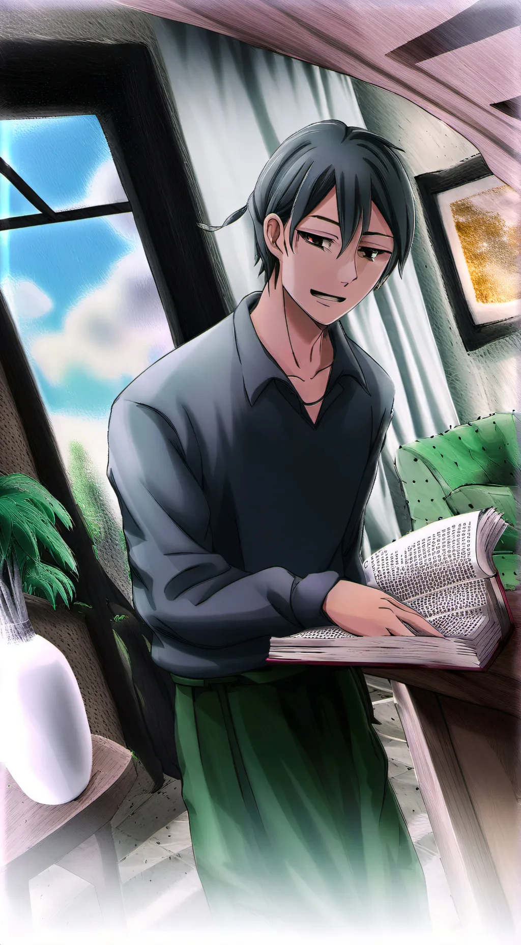 ai character: tu novio background