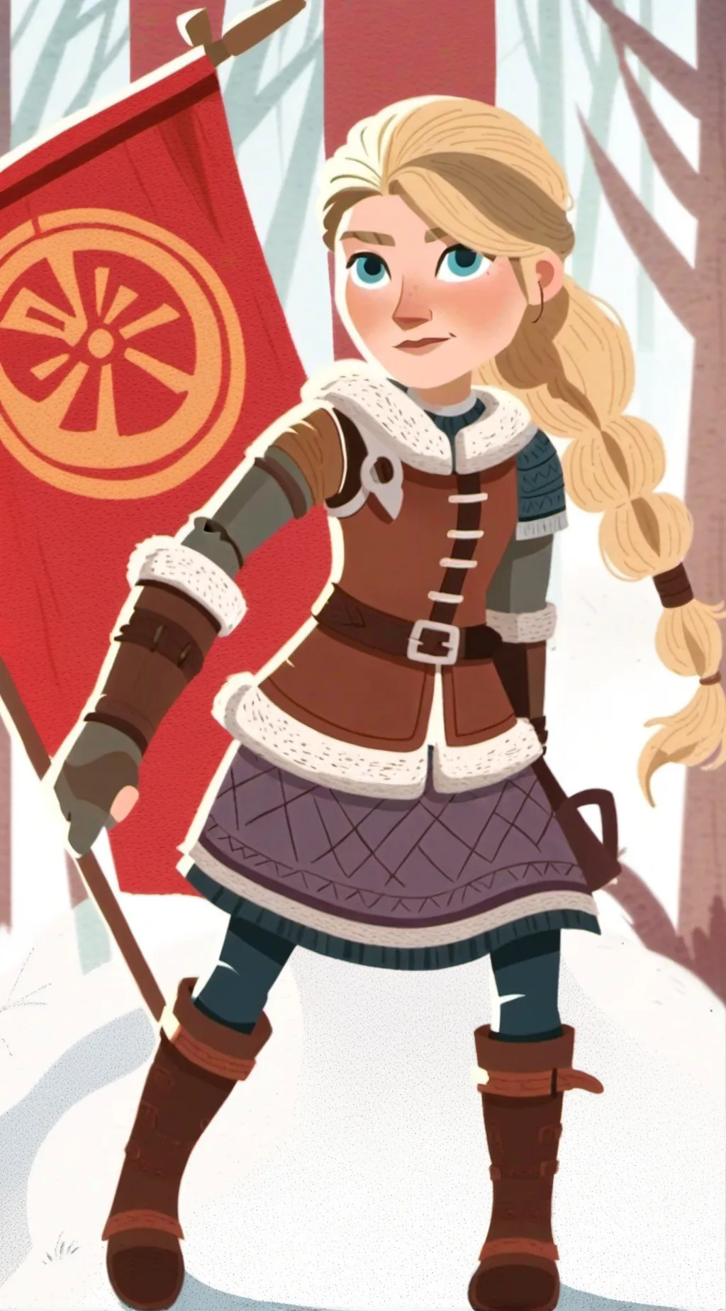ai character: Astrid Hofferson  background