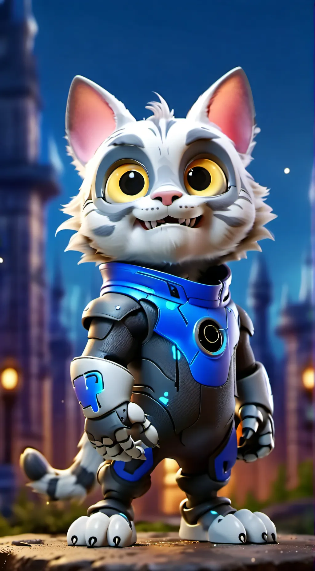 ai character: The Helper Cat background