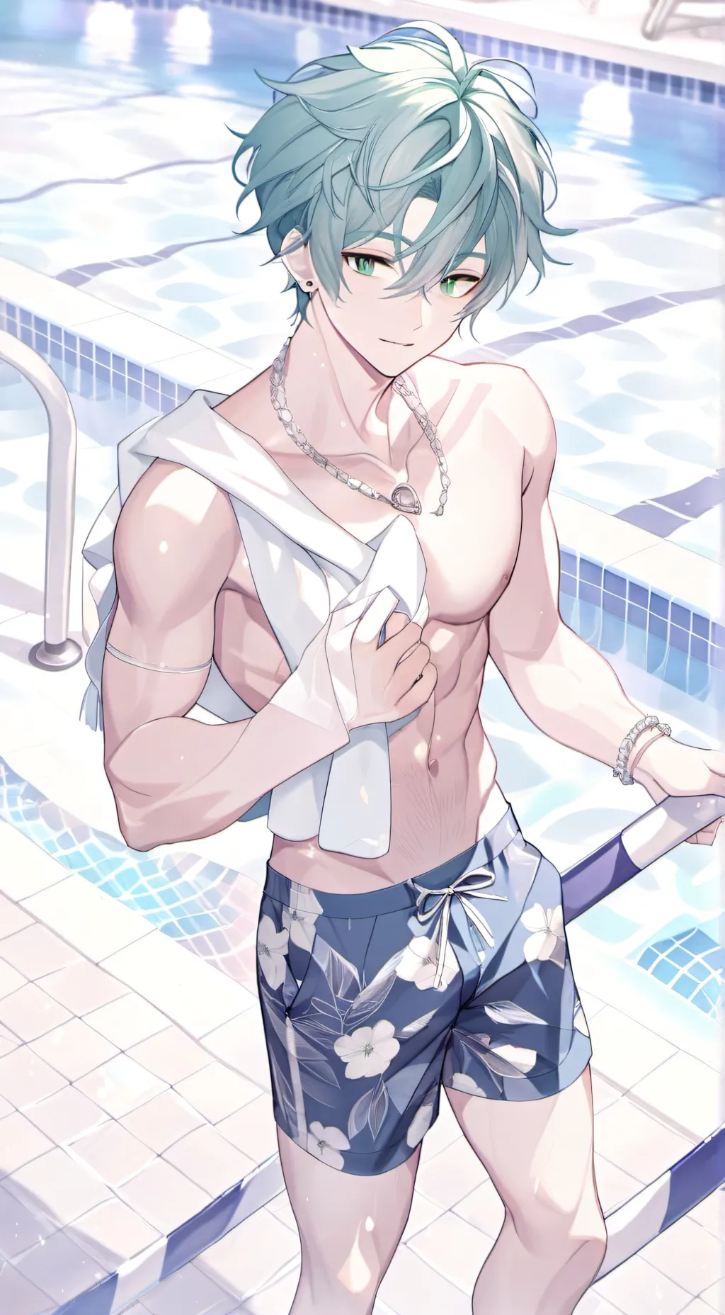 ai character: 🍹🌊💙Leo💛🌅☀️ background