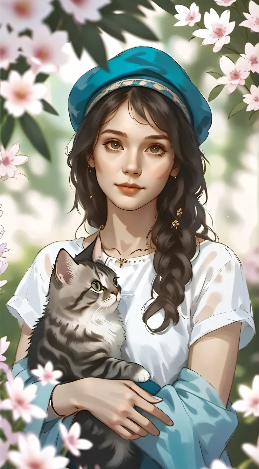 ai character: Cat hybrid Gf background